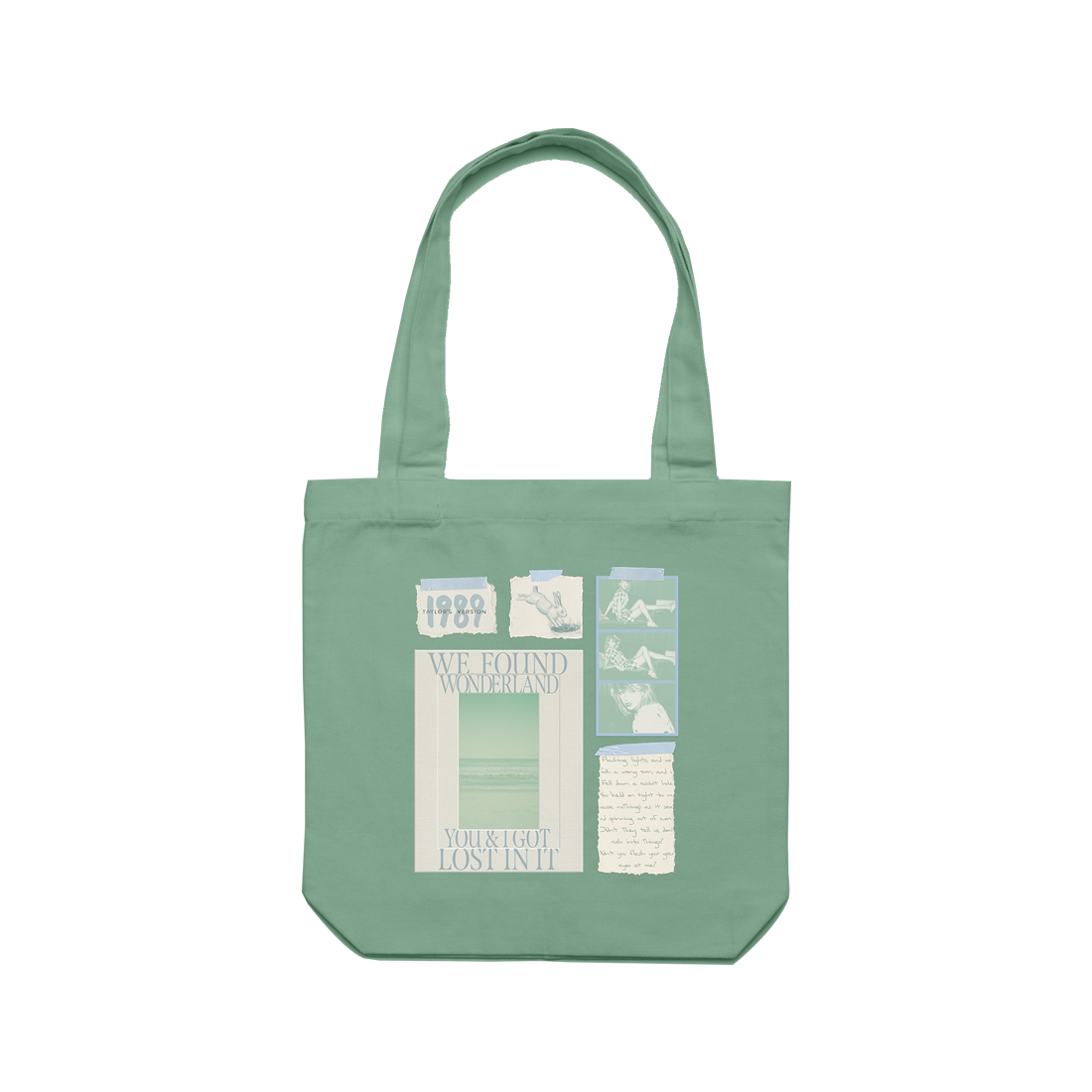 We Found Wonderland Green Tote Bag - Taylor Swift