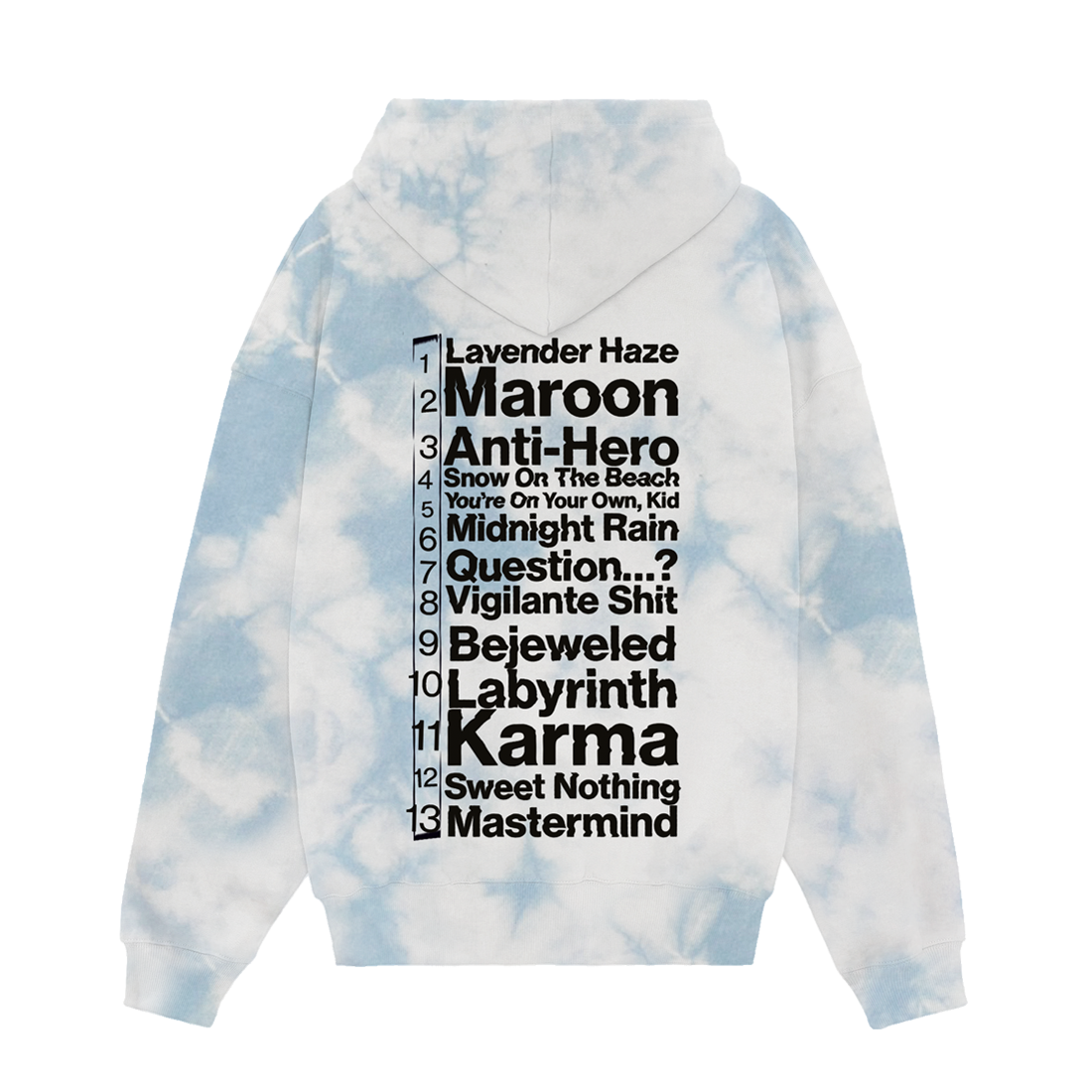 TAYLOR store SWIFT - MIDNIGHTS - Tie Dye Hoodie