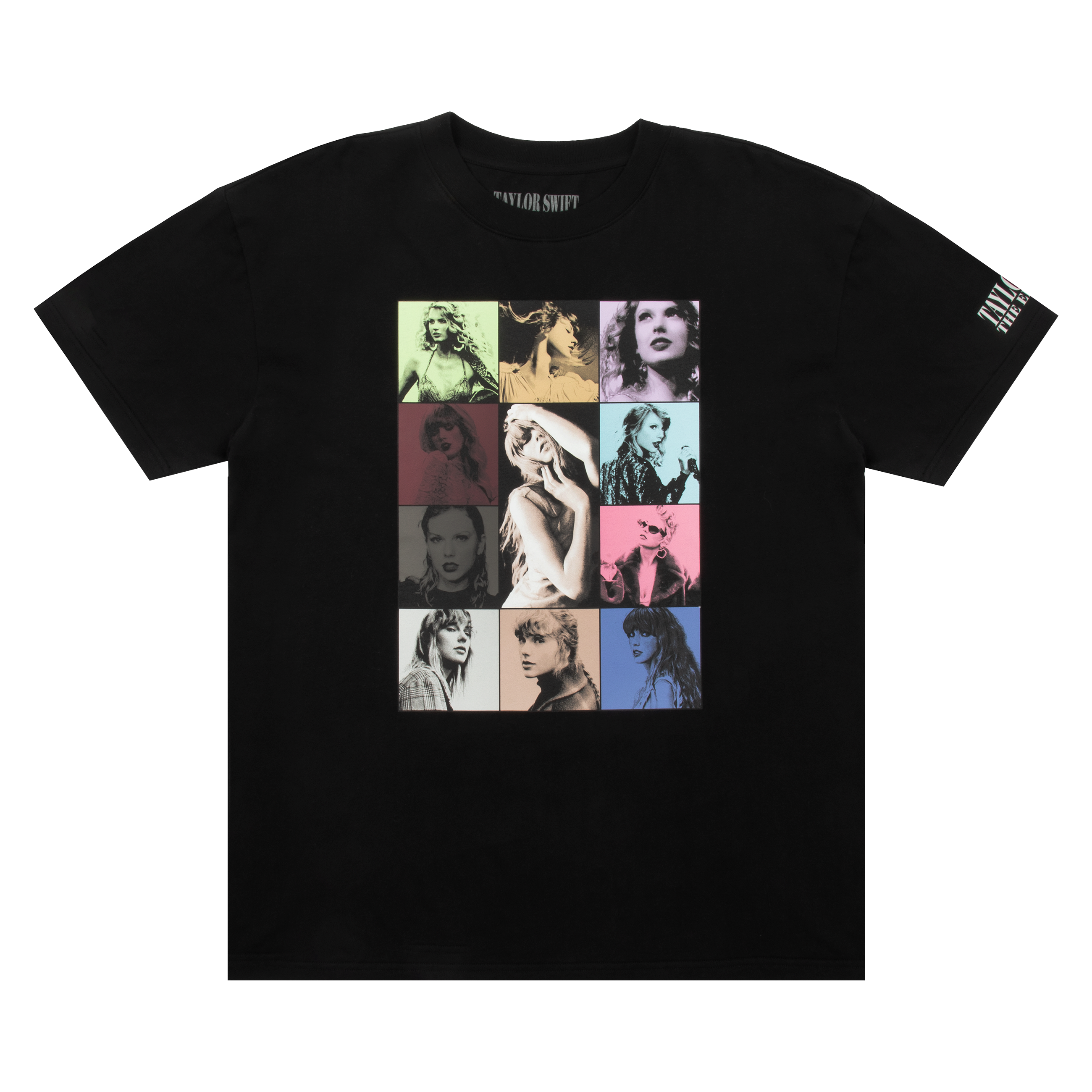 Two FEARLESS (Taylor’s store Version) Black Tees featuring Taylor Swift