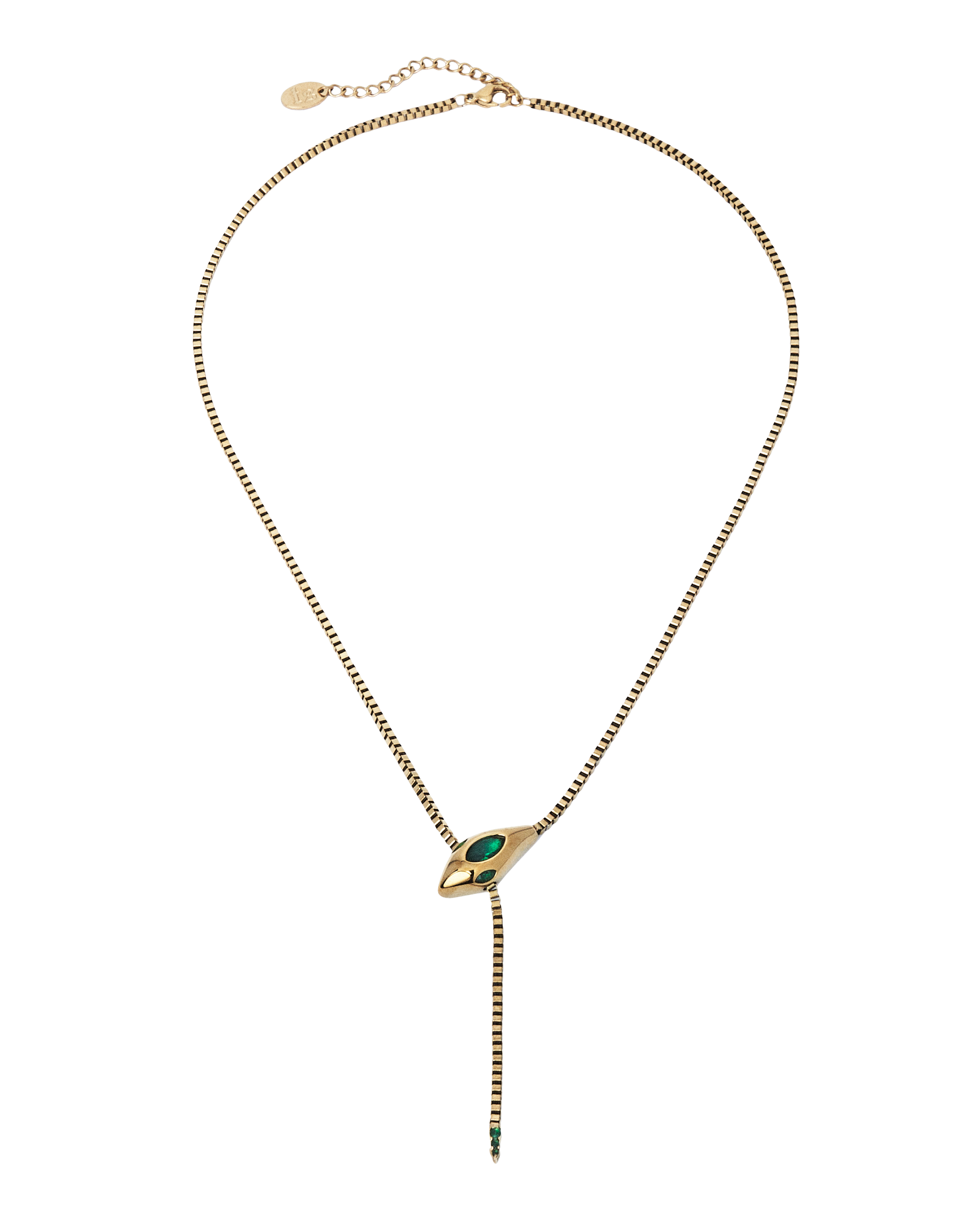 All I Think About Is Karma Snake Necklace