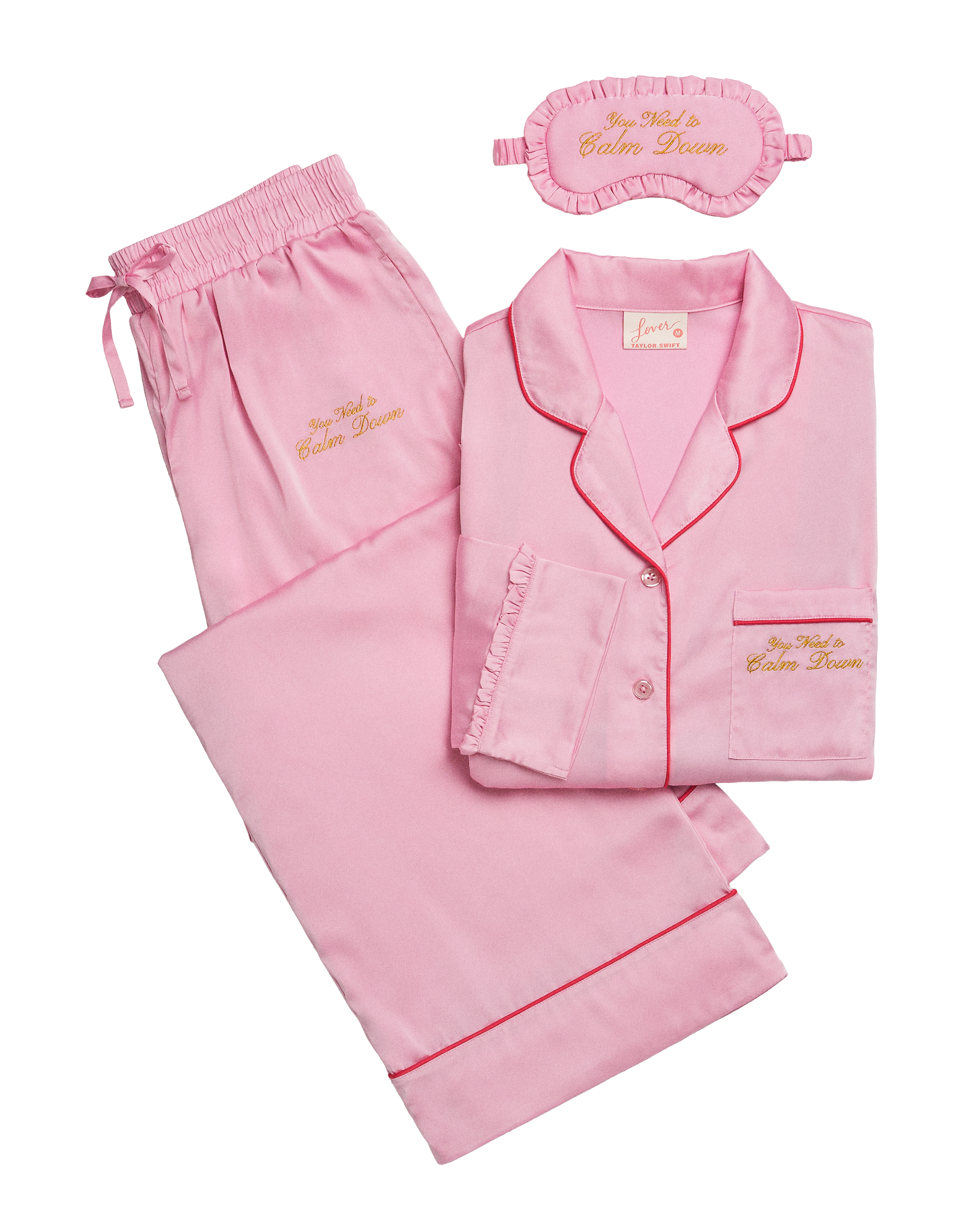 You Need To Calm Down Pajama Set and Eye Mask
