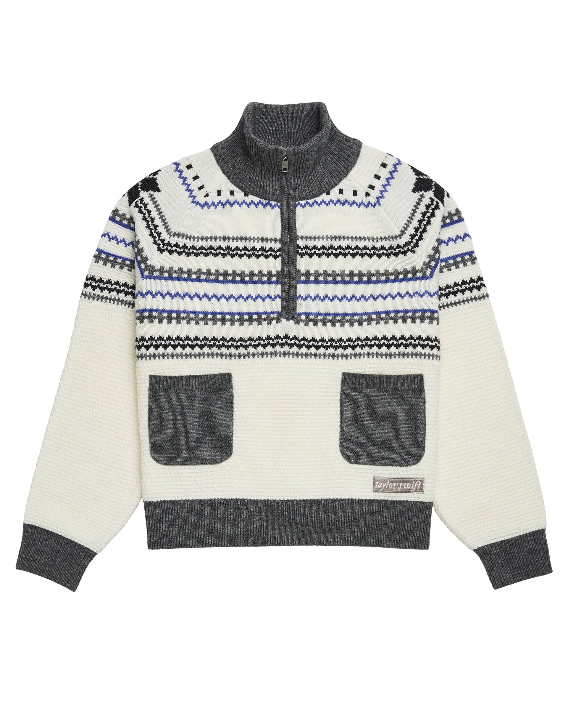 Folklore Album Quarter Zip Up Sweater – Taylor Swift