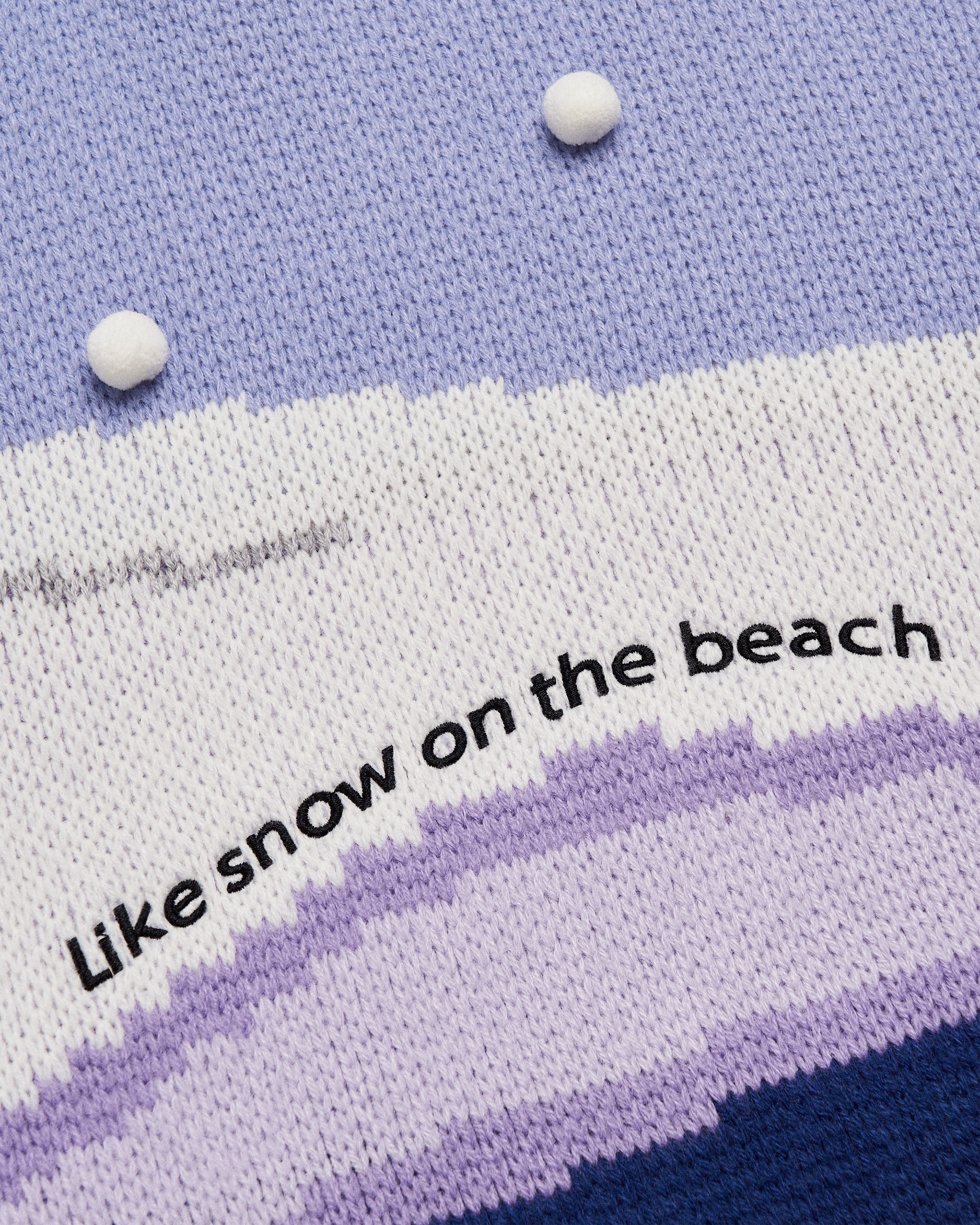 Like Snow On The Beach Sweater