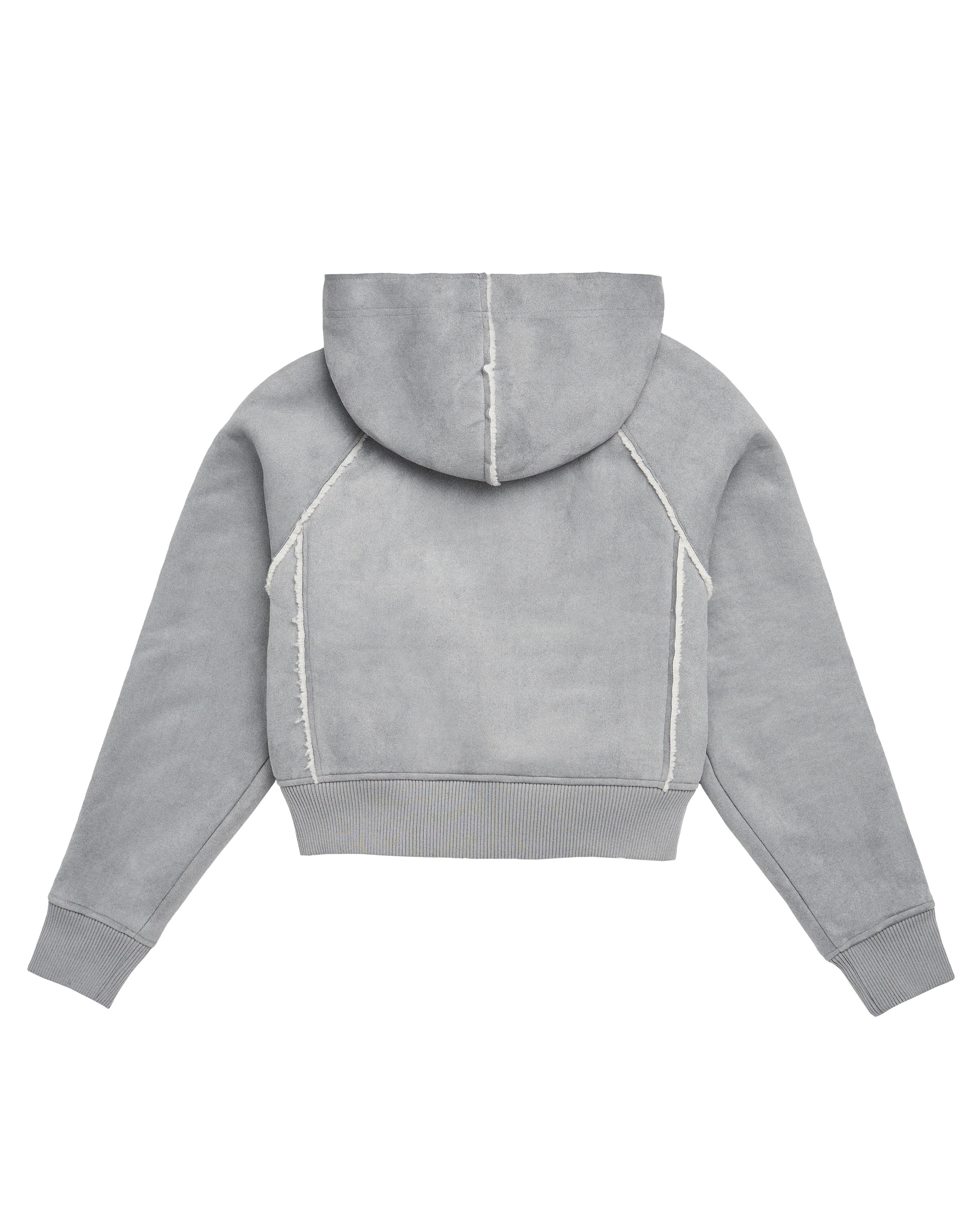 Folklore Album Gray Faux Shearling Jacket