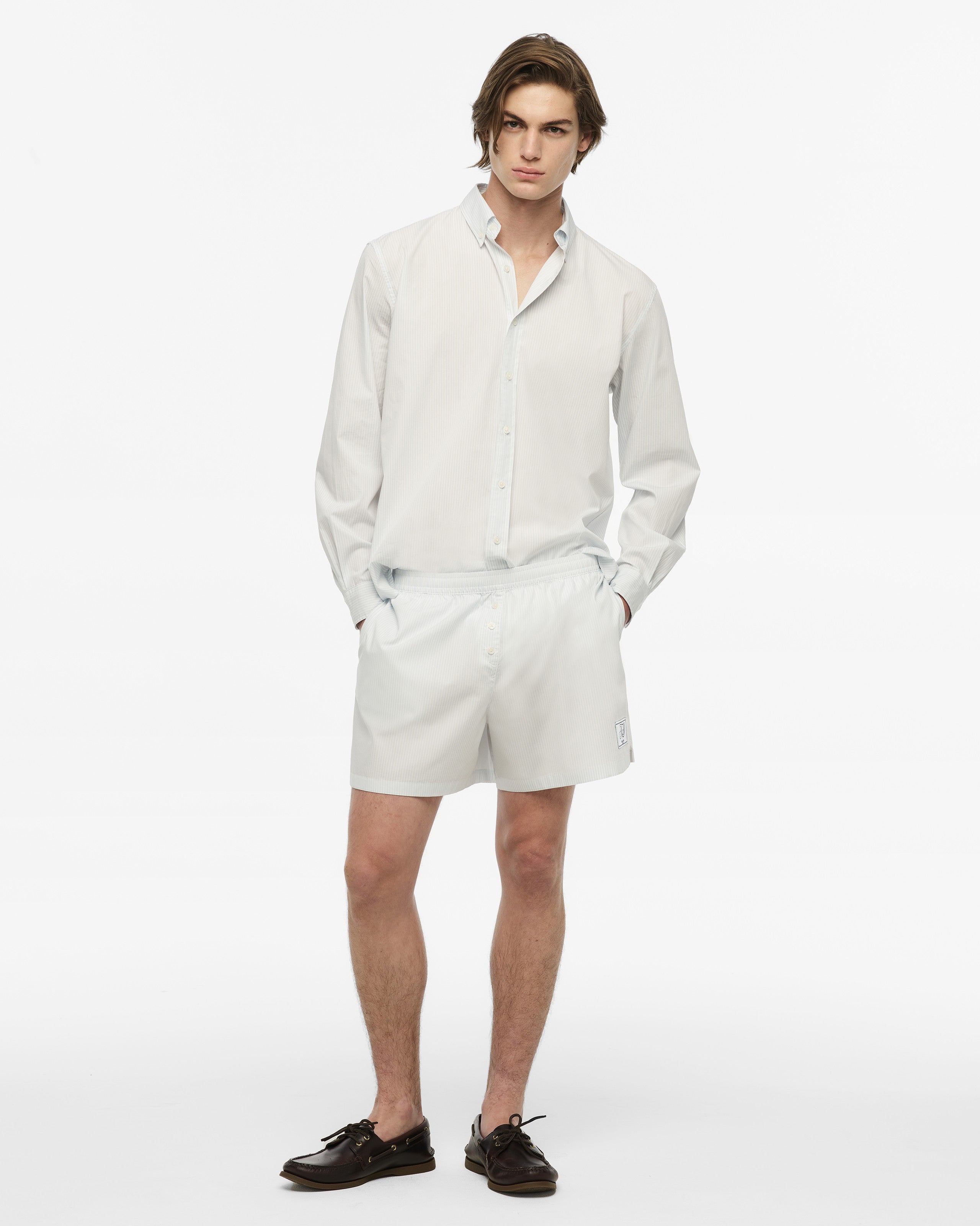 Taylor Swift 1989 (Taylor's Version) Blue Stripe Poplin Shorts Shorts 411133