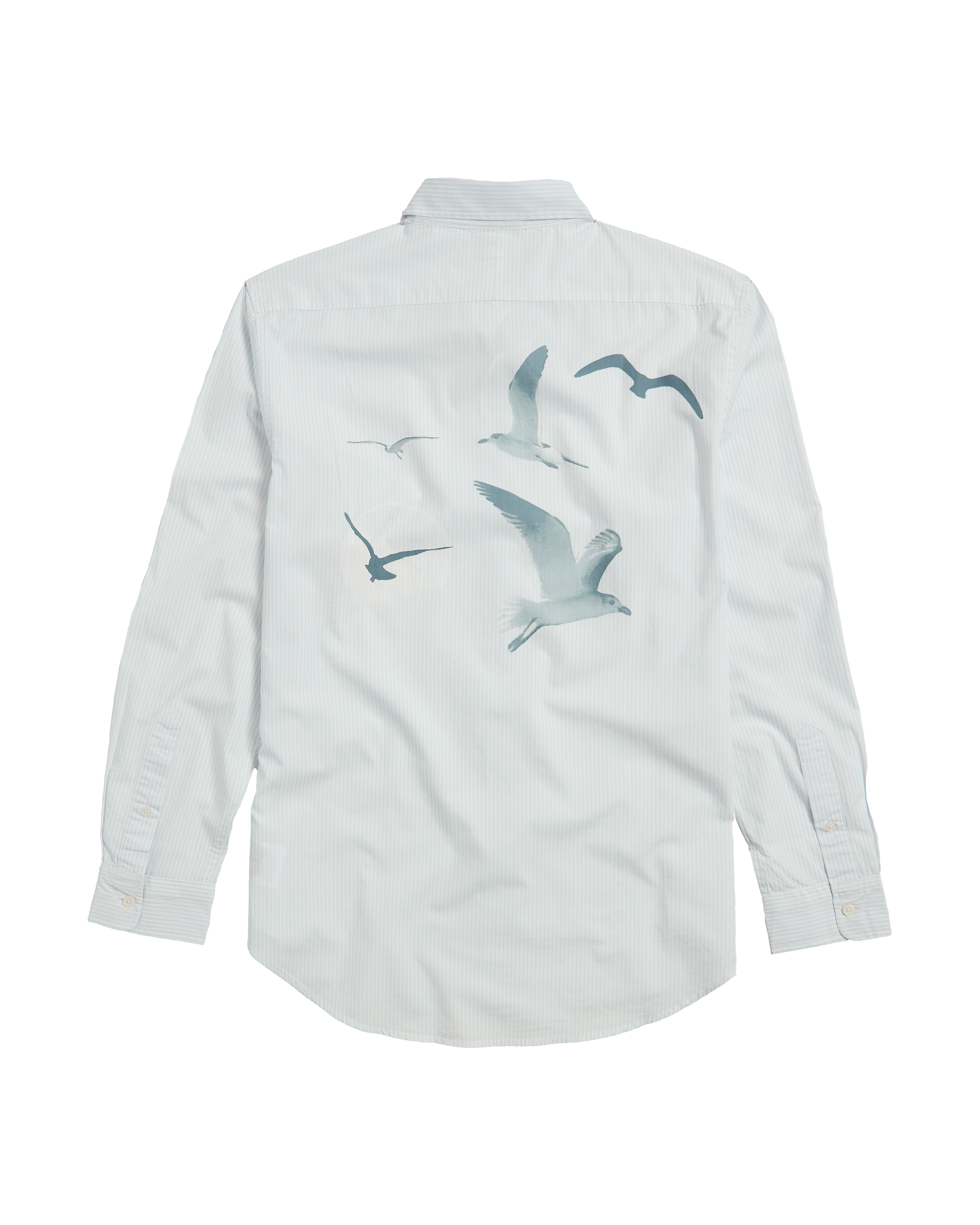 Taylor Swift 1989 (Taylor's Version) Seagull Blue Stripe Poplin Shirt T-Shirt 411231