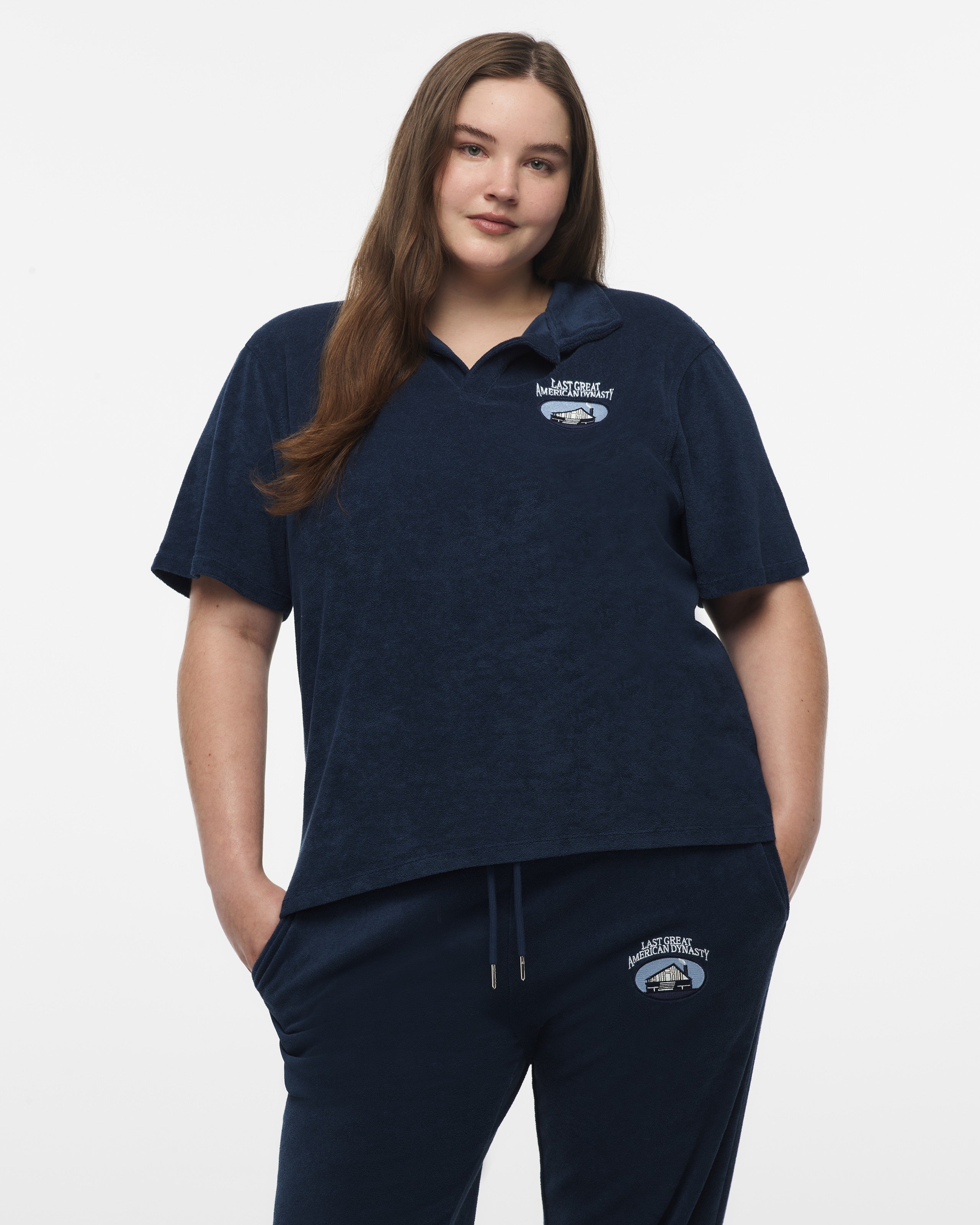 Taylor Swift Last Great American Dynasty Terry Cloth Polo Polo Shirt 411257