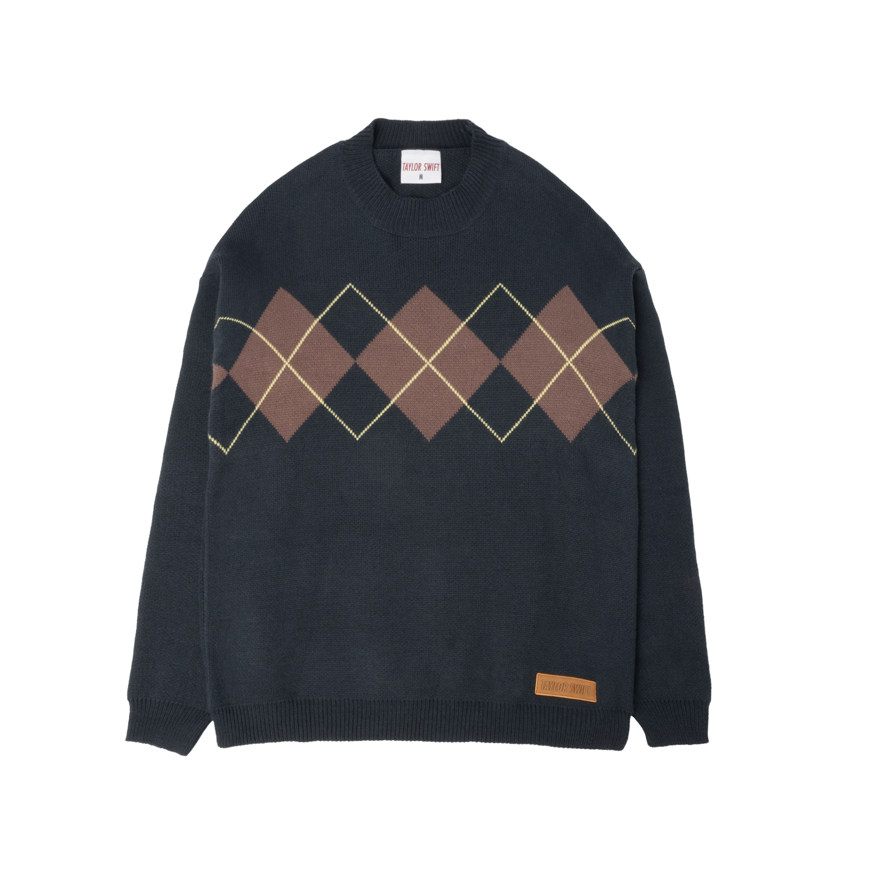 Taylor Swift Red (Taylor's Version) Navy Argyle Sweater Argyle Sweater 337817