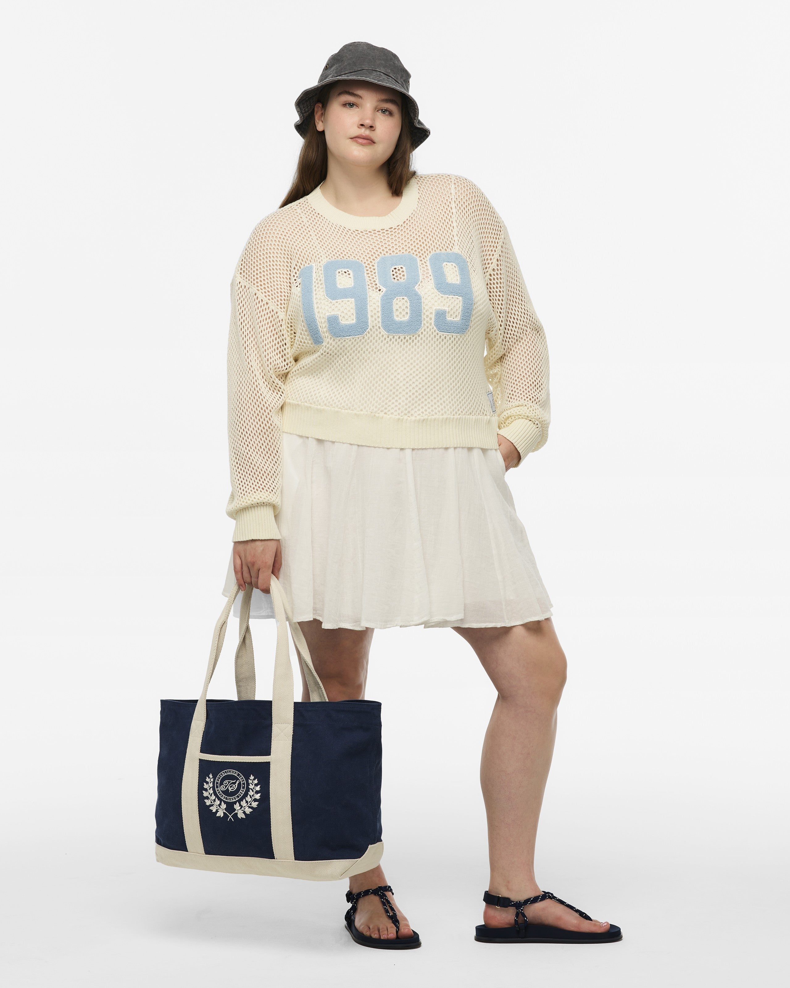 Taylor Swift TS Crest Washed Navy Beach Bag Taschen 411321