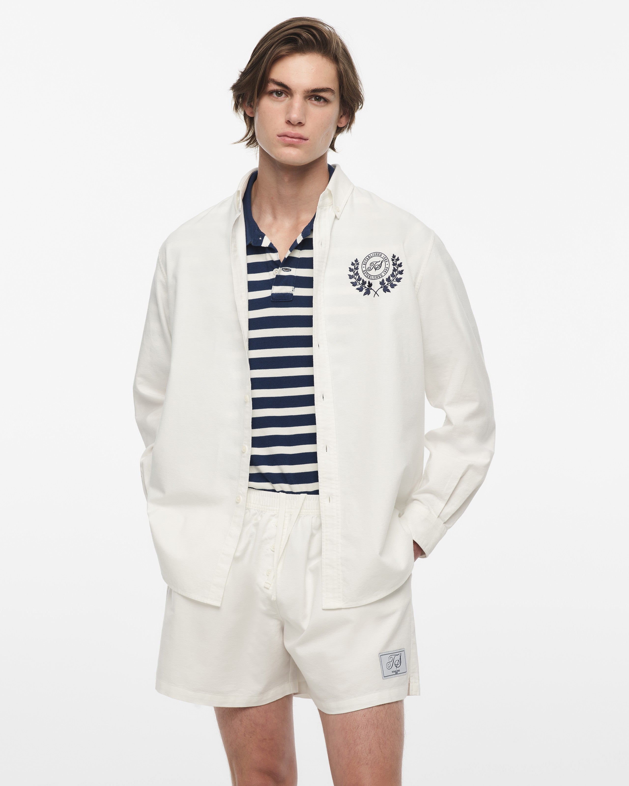 Taylor Swift TS Crest White Oxford Shirt T-Shirt 411143