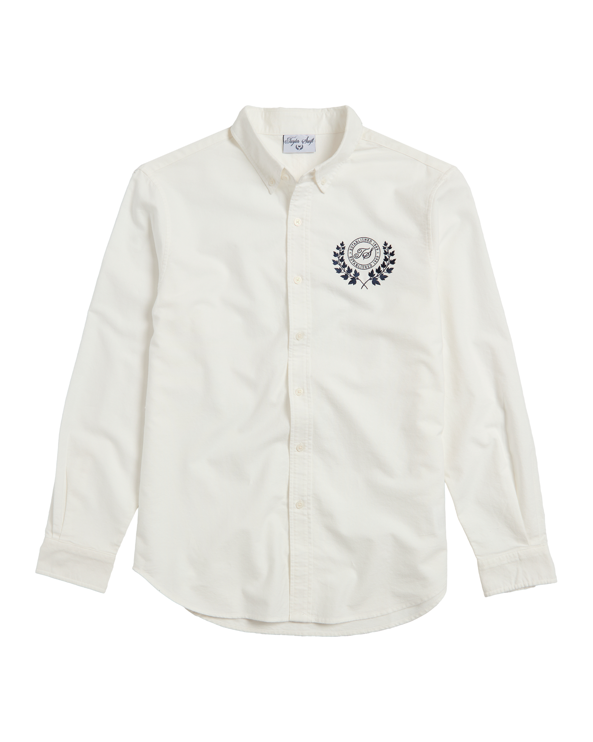 Taylor Swift TS Crest White Oxford Shirt T-Shirt 411157