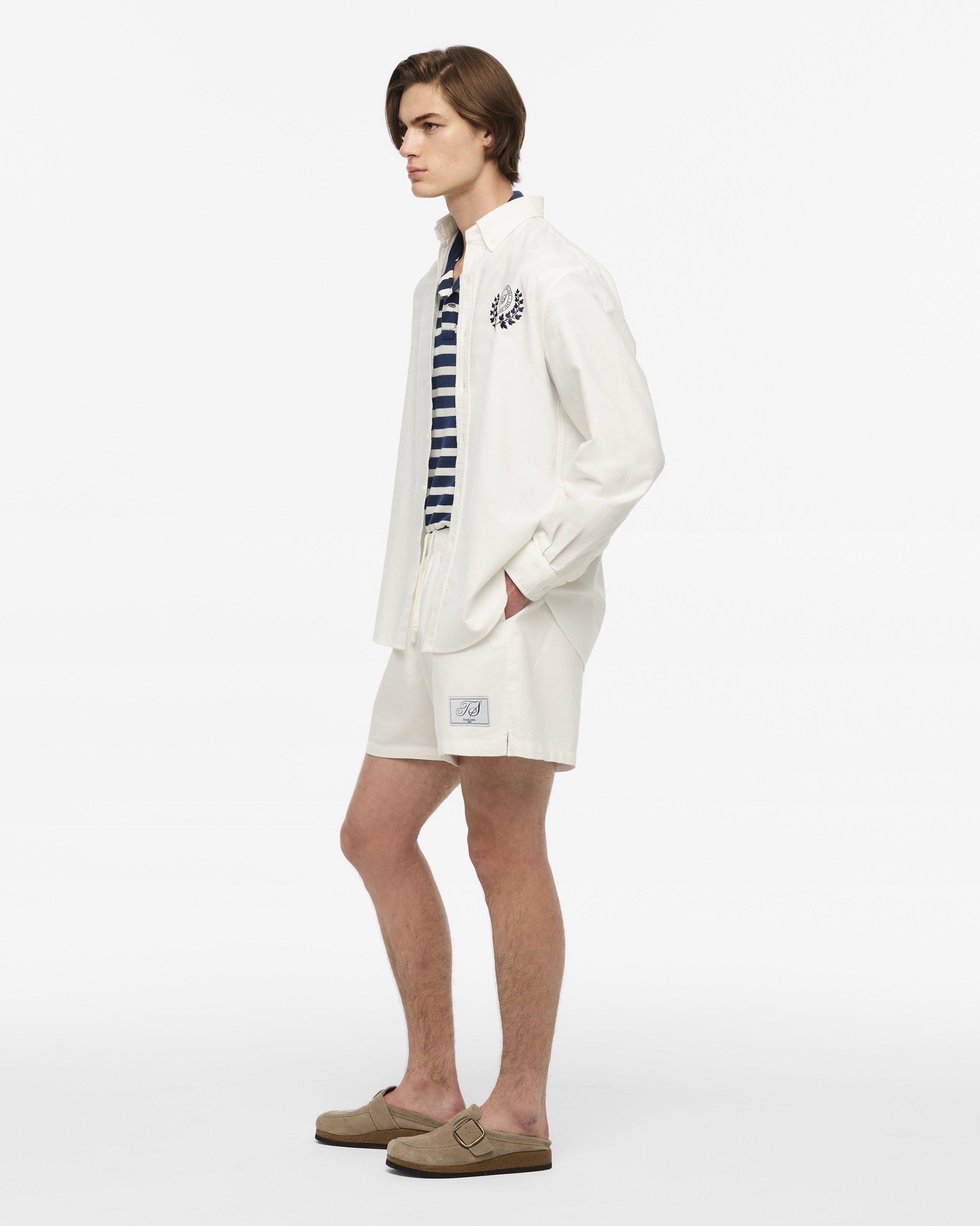 Taylor Swift TS Crest White Oxford Shirt T-Shirt 411142
