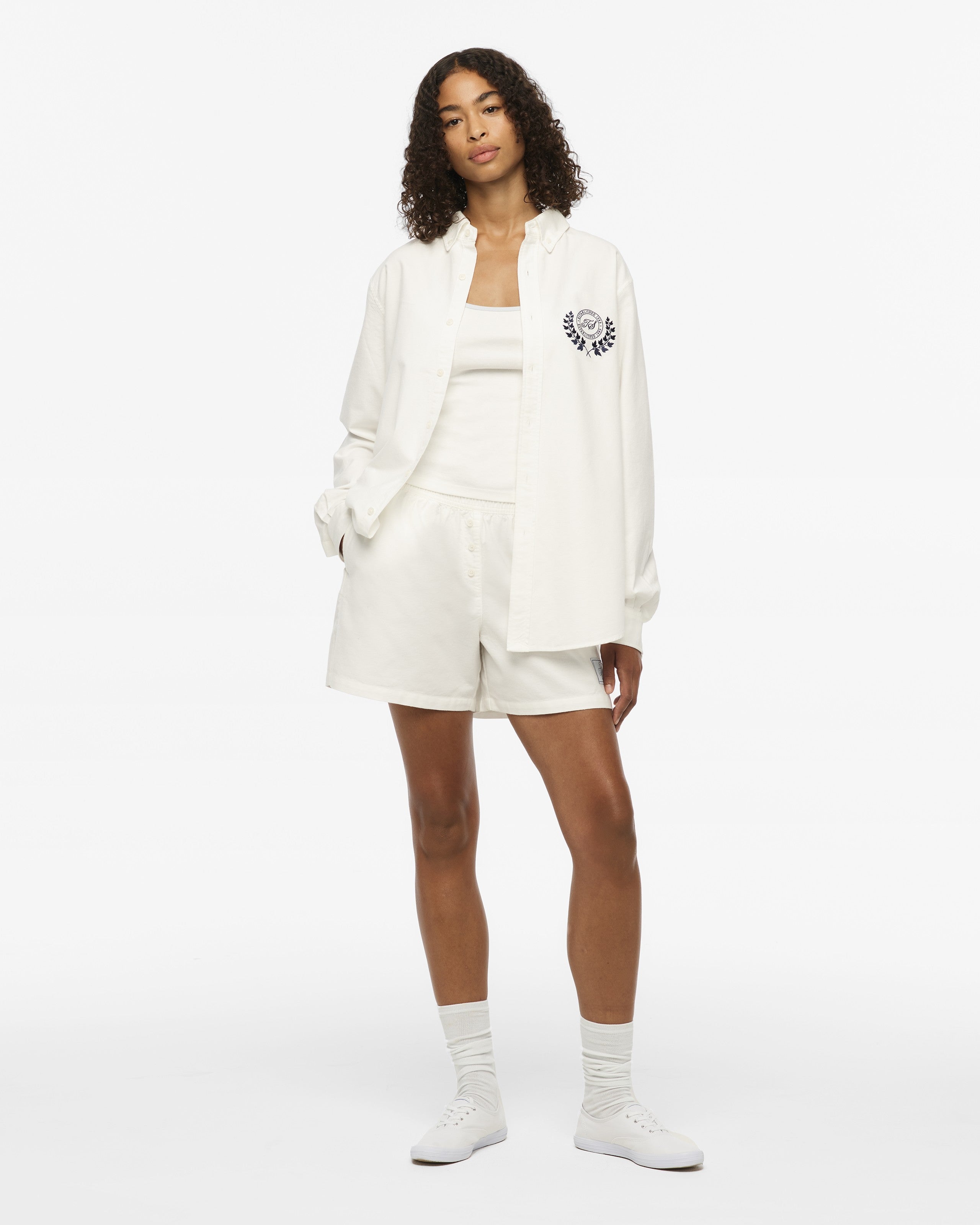 Taylor Swift TS Crest White Oxford Shirt T-Shirt 411149