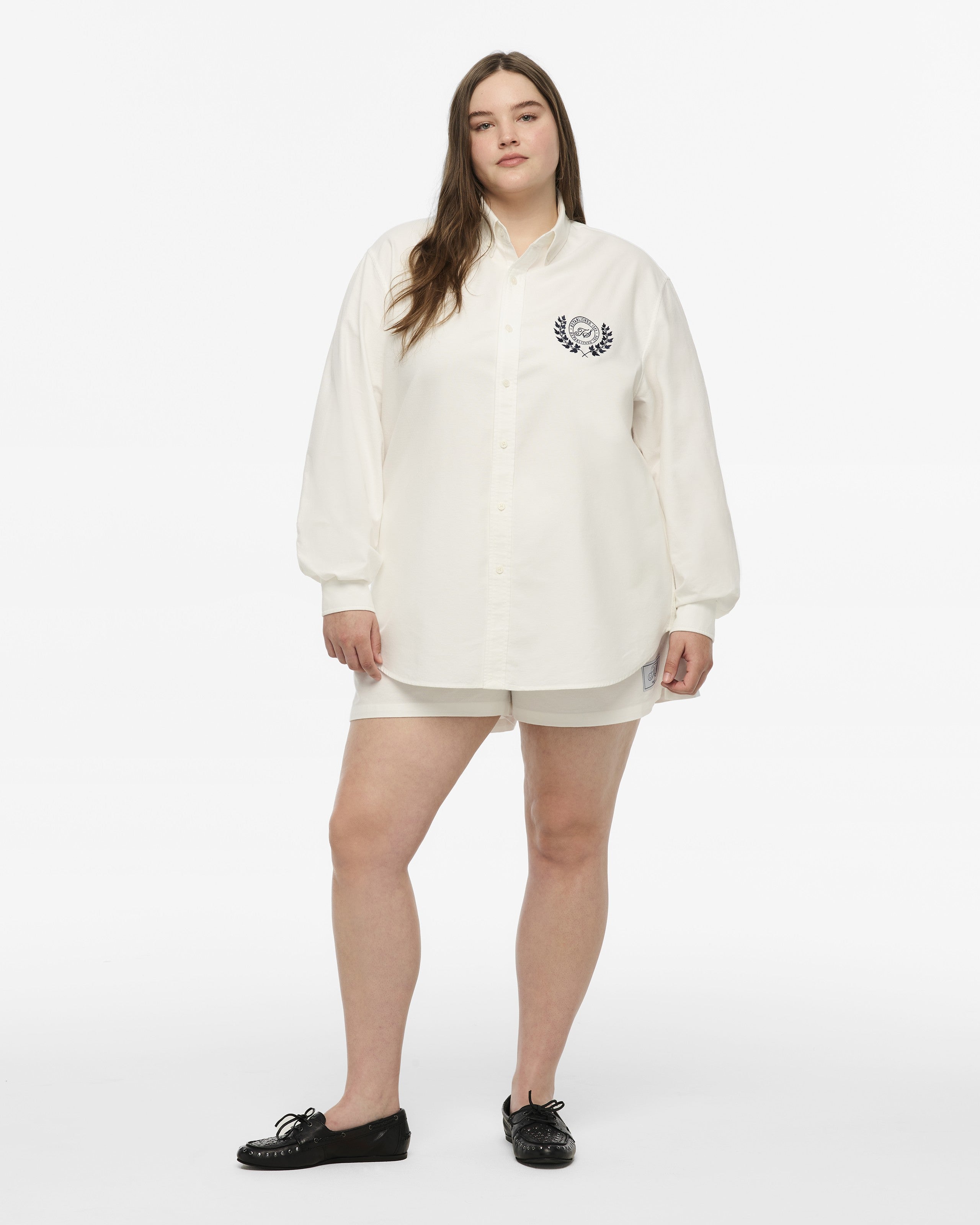 Taylor Swift TS Crest White Oxford Shirt T-Shirt 411153