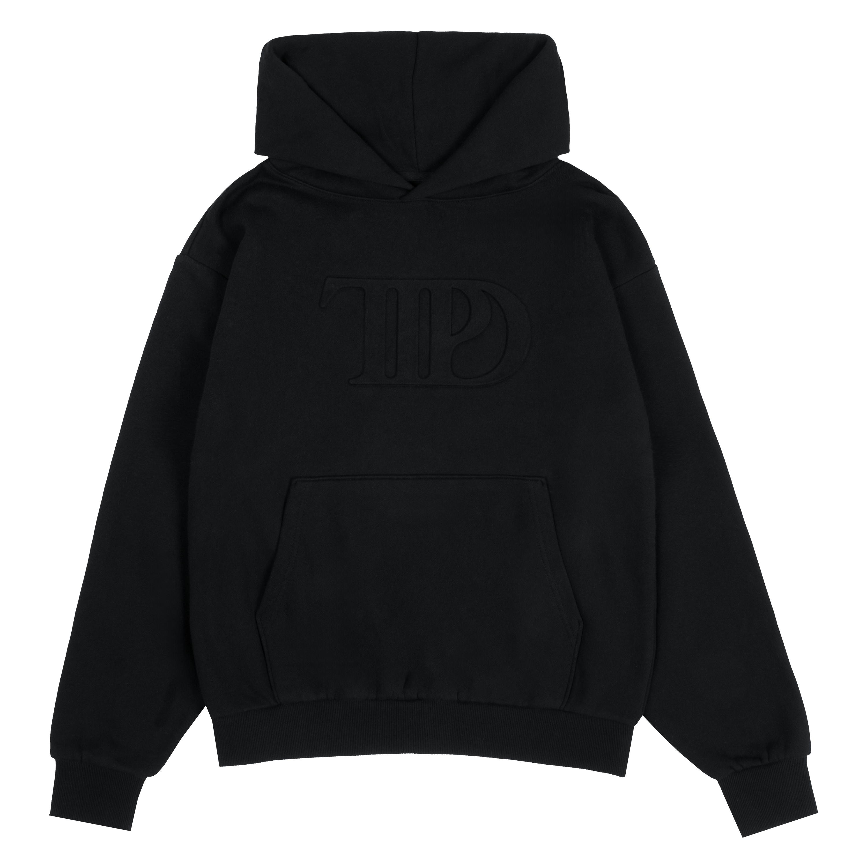Taylor Swift TTPD Black Embossed Hoodie Hoodies 381868