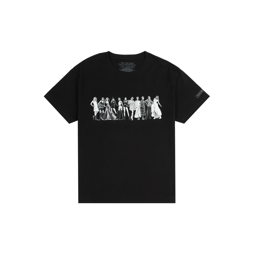 Taylor Swift TTPD Eras Black T-Shirt T-Shirt 406603
