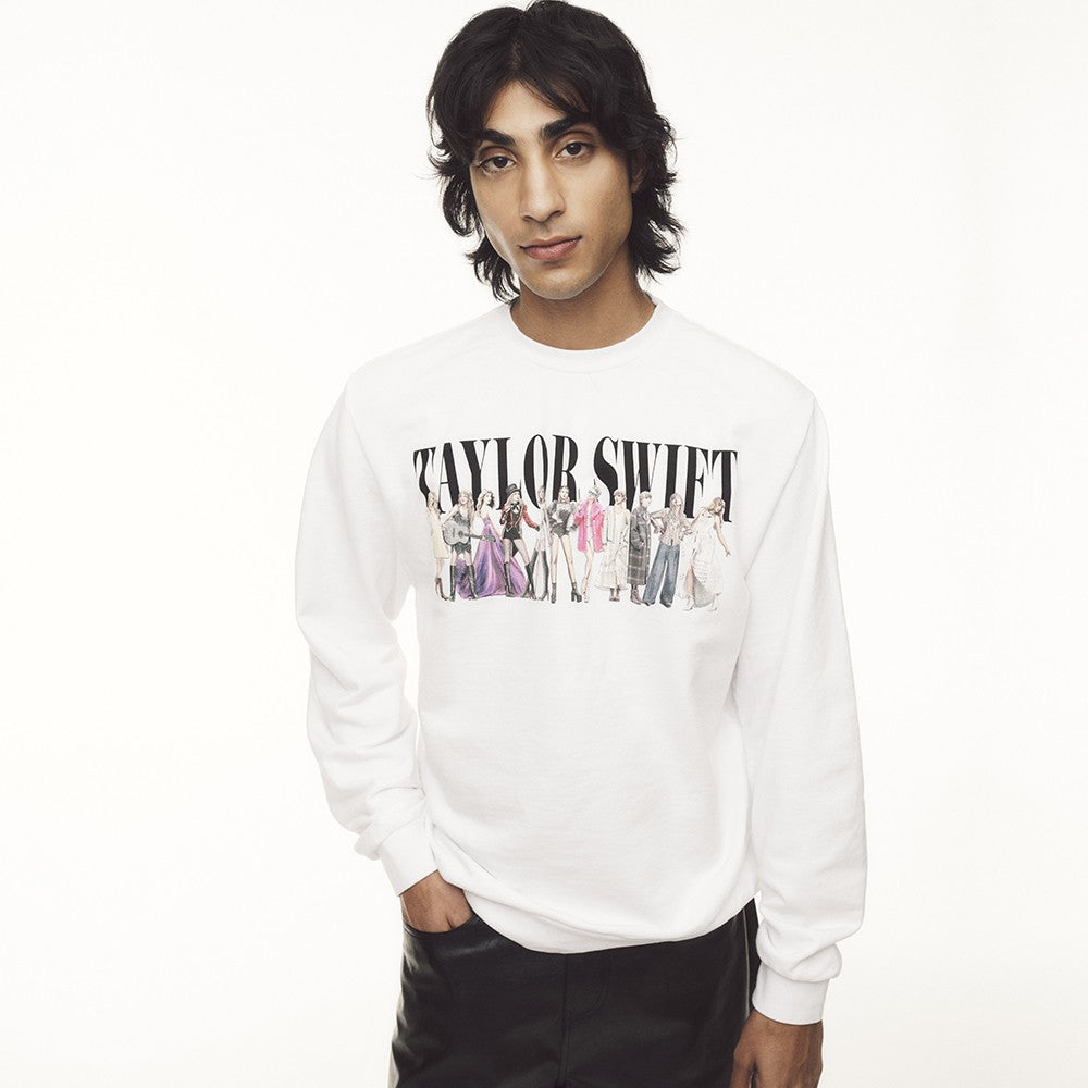 Taylor Swift TTPD Eras White Crewneck Crewneck 406648
