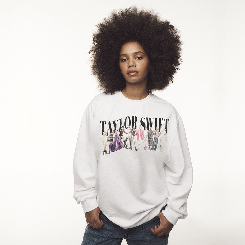 Taylor Swift TTPD Eras White Crewneck Crewneck 406660