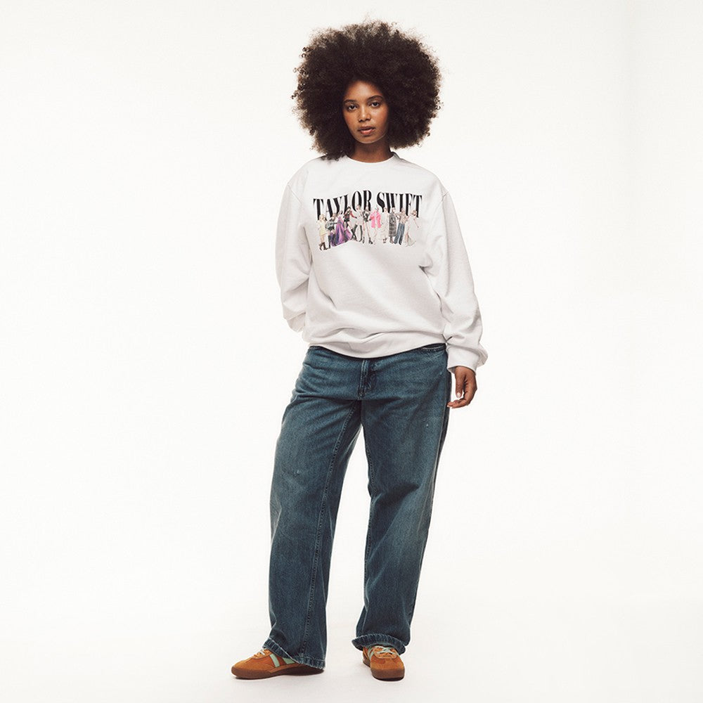 Taylor Swift TTPD Eras White Crewneck Crewneck 406656