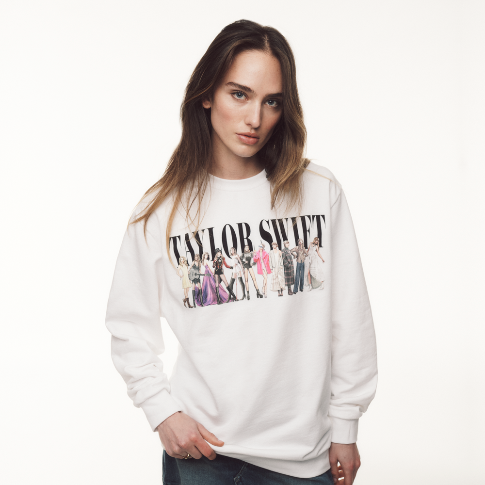 Taylor Swift TTPD Eras White Crewneck Crewneck 406969
