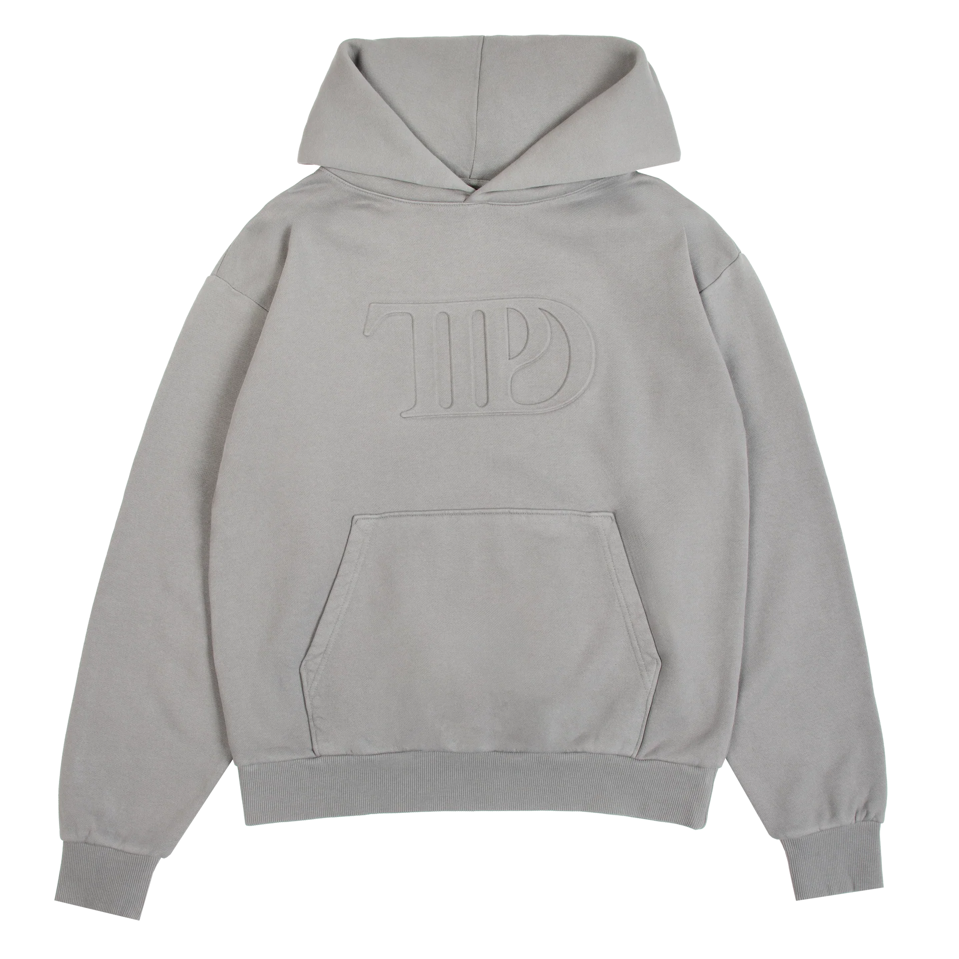 Taylor Swift TTPD Gray Embossed Hoodie Hoodies 398395