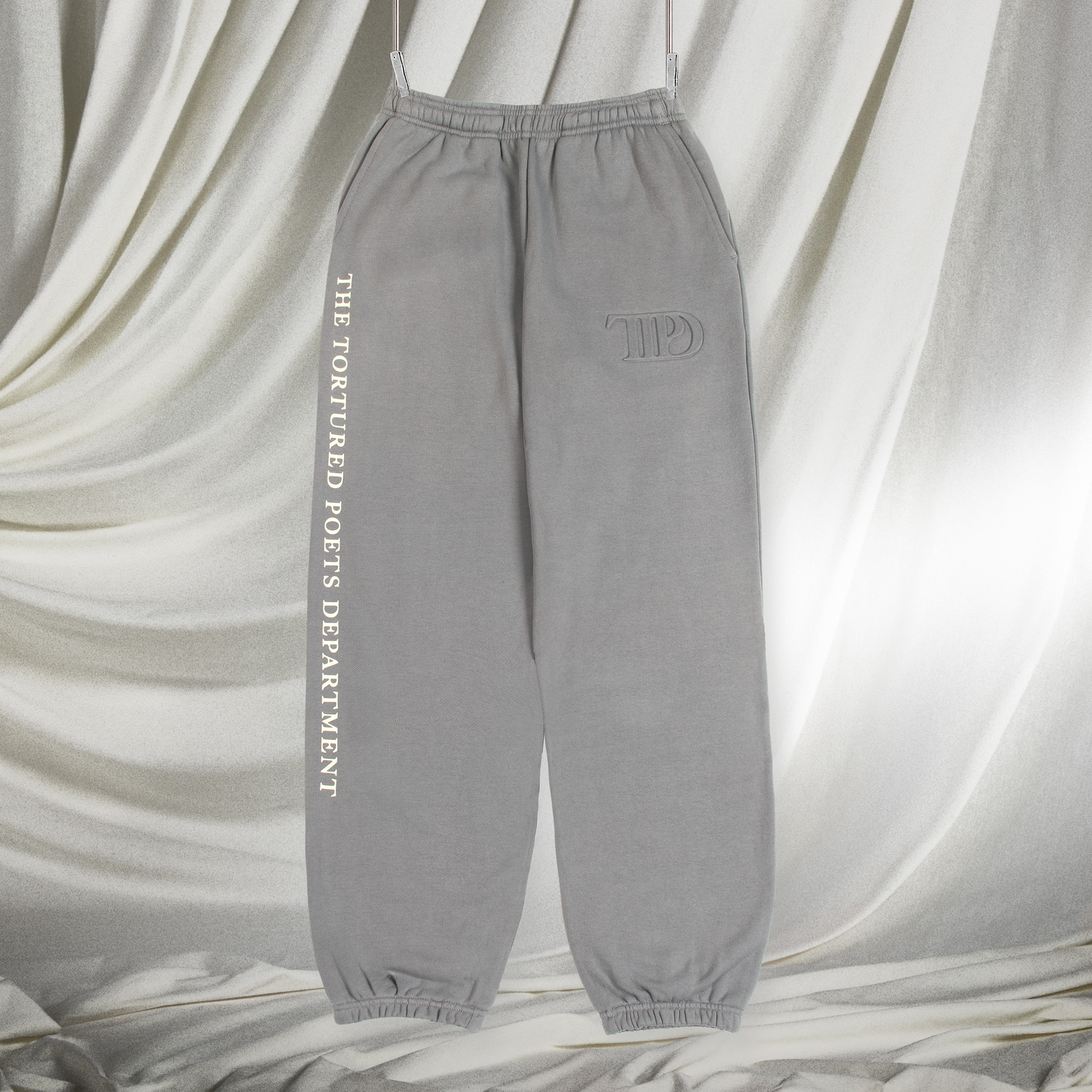 Taylor Swift TTPD Gray Embossed Sweatpants Sweathosen 381895