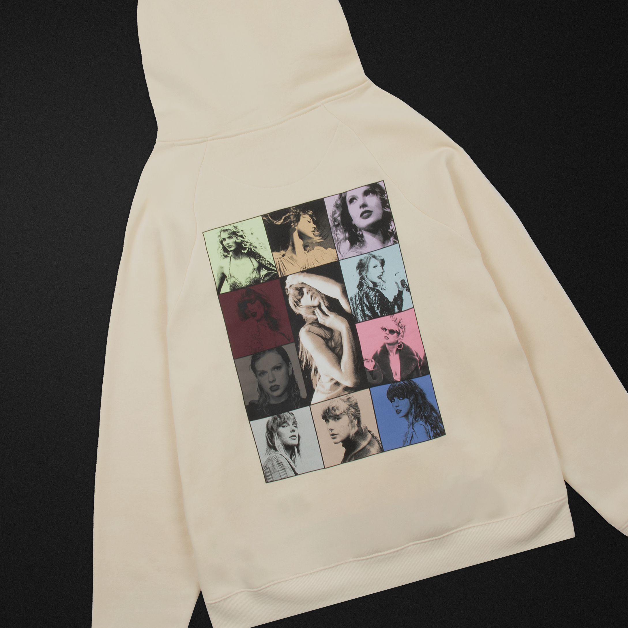 Taylor Swift Taylor Swift The Eras II Tour Cream Hoodie Hoodie 360007