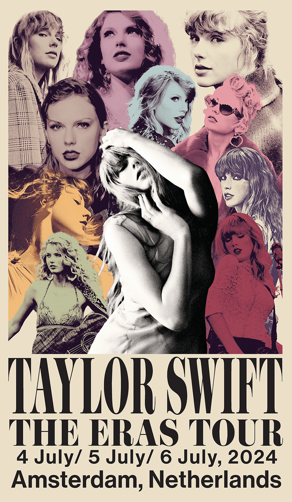 Taylor Swift Taylor Swift The Eras Tour Amsterdam, Netherlands Poster Poster 362692