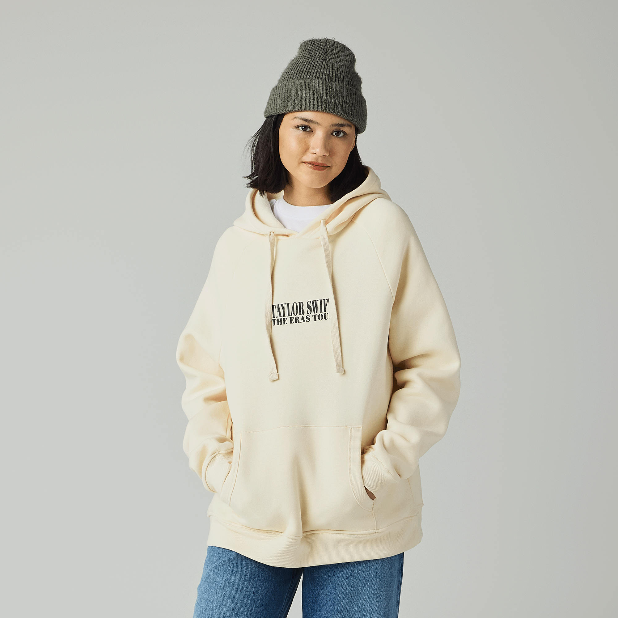 Taylor Swift Taylor Swift The Eras Tour I Beige Hoodie Hoodie 402701