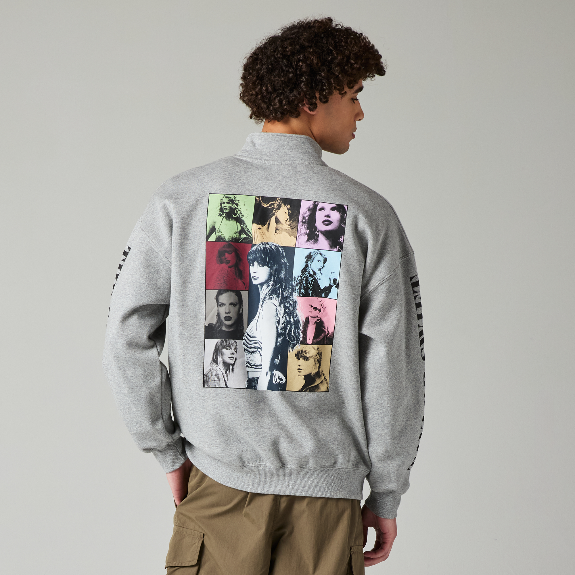 Taylor Swift Taylor Swift The Eras Tour I Gray Quarter Zip Sweatshirt Quarter Zip Sweatshirt 402494