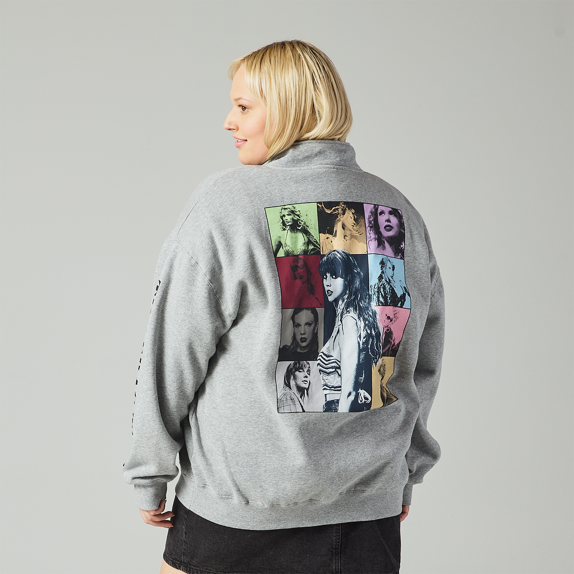 Taylor Swift Taylor Swift The Eras Tour I Gray Quarter Zip Sweatshirt Quarter Zip Sweatshirt 402728