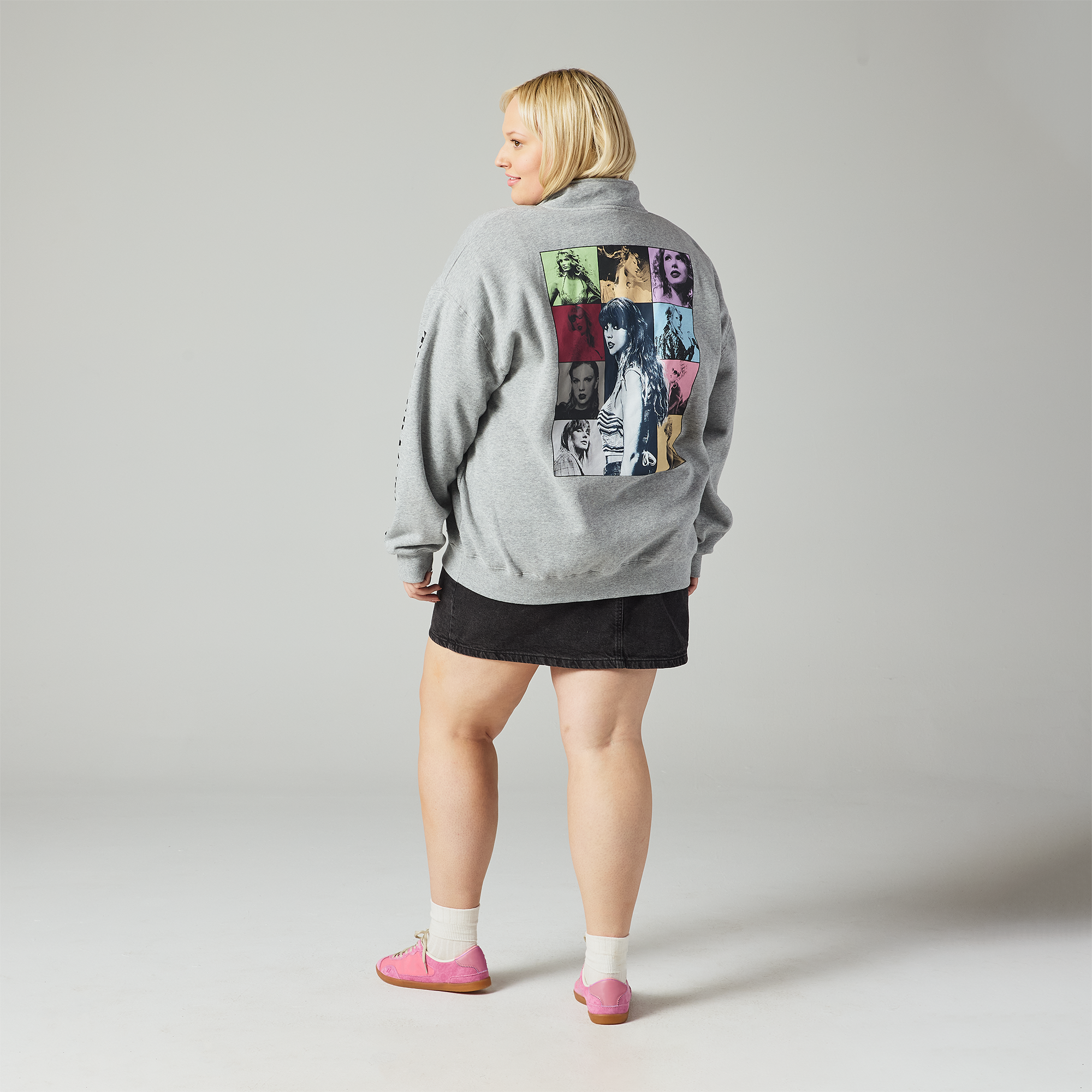 Taylor Swift Taylor Swift The Eras Tour I Gray Quarter Zip Sweatshirt Quarter Zip Sweatshirt 402731