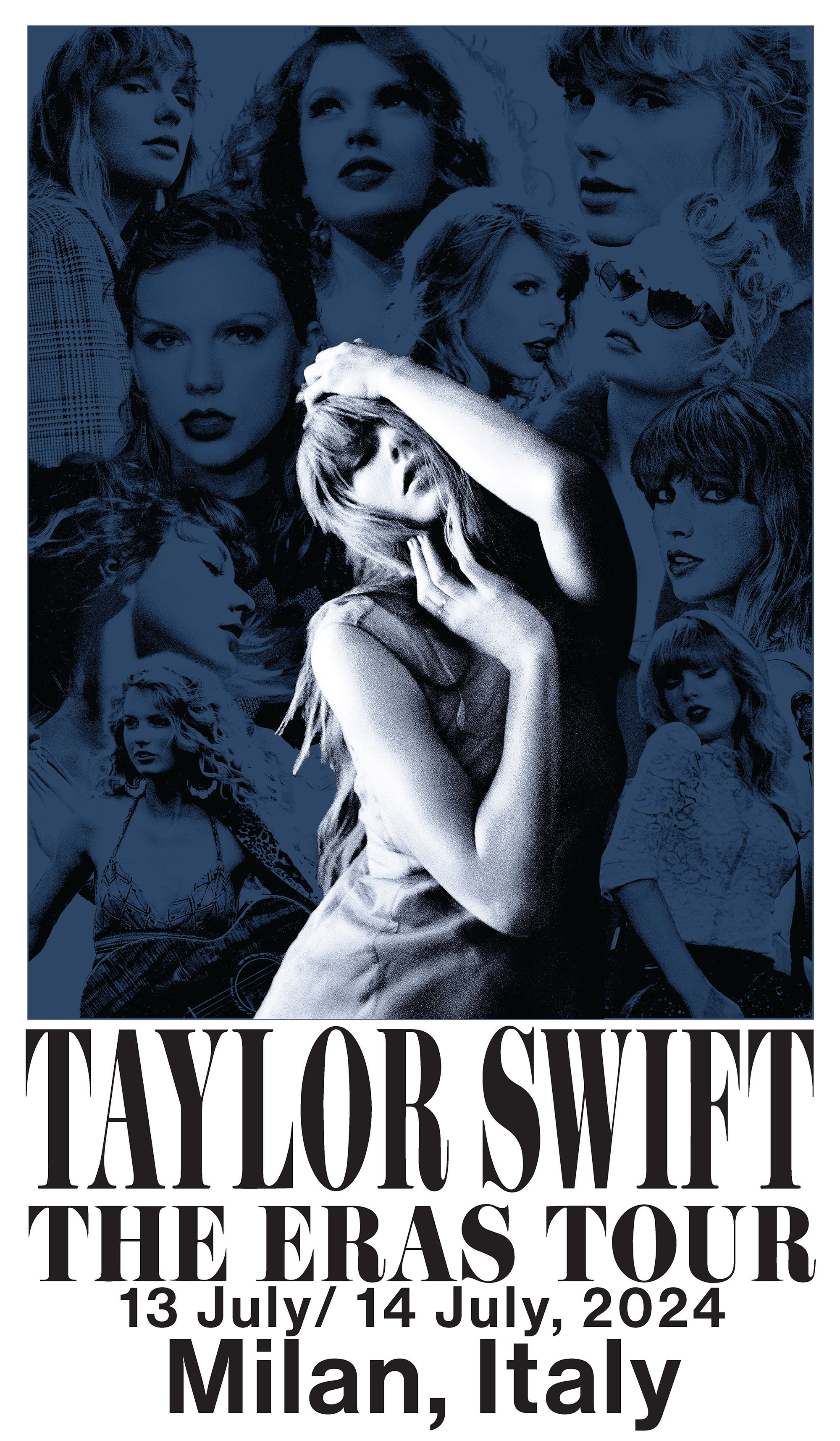 Taylor Swift The Eras Tour Milan, Italy Poster II