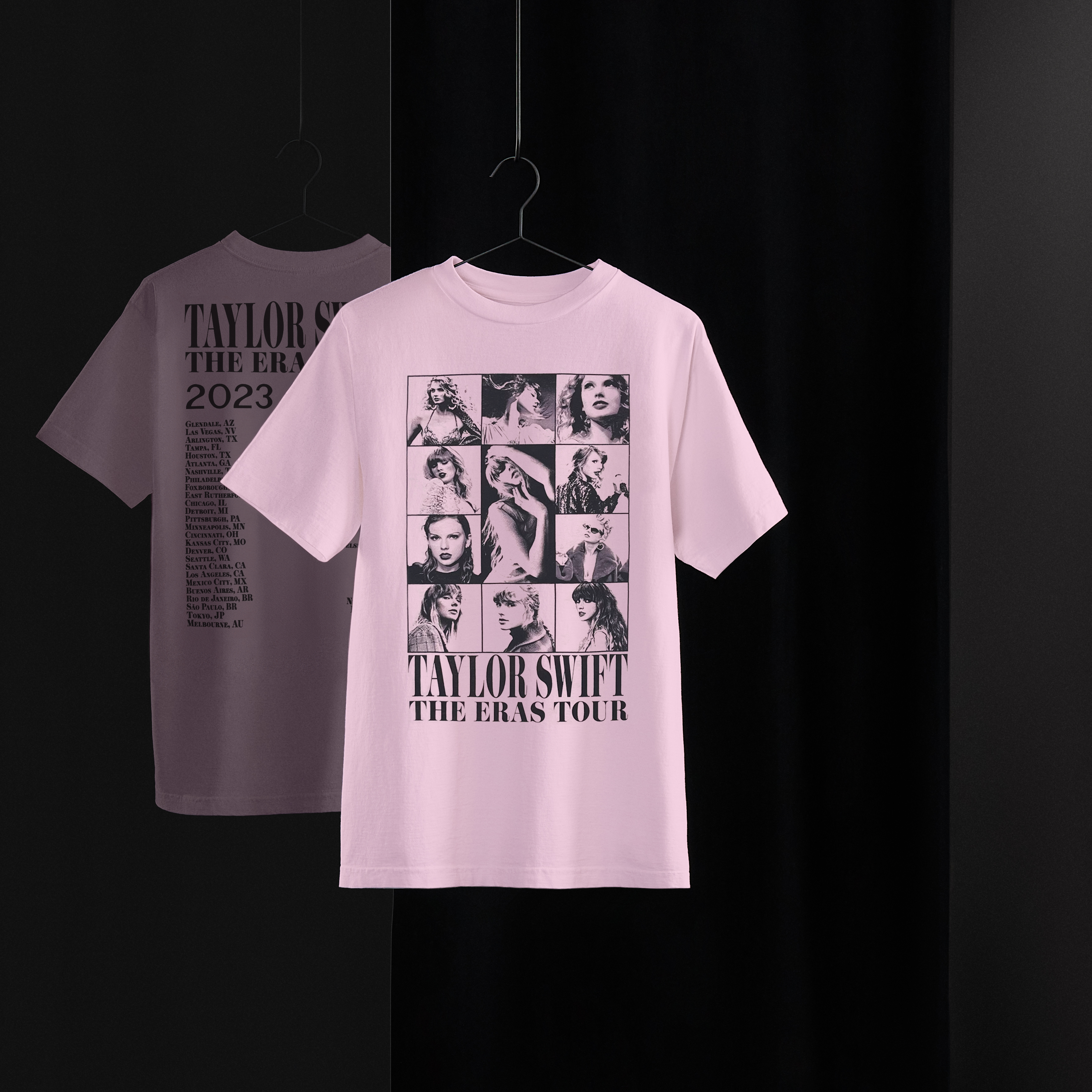 Taylor Swift Taylor Swift The Eras Tour Pink T-Shirt T-Shirt 360187