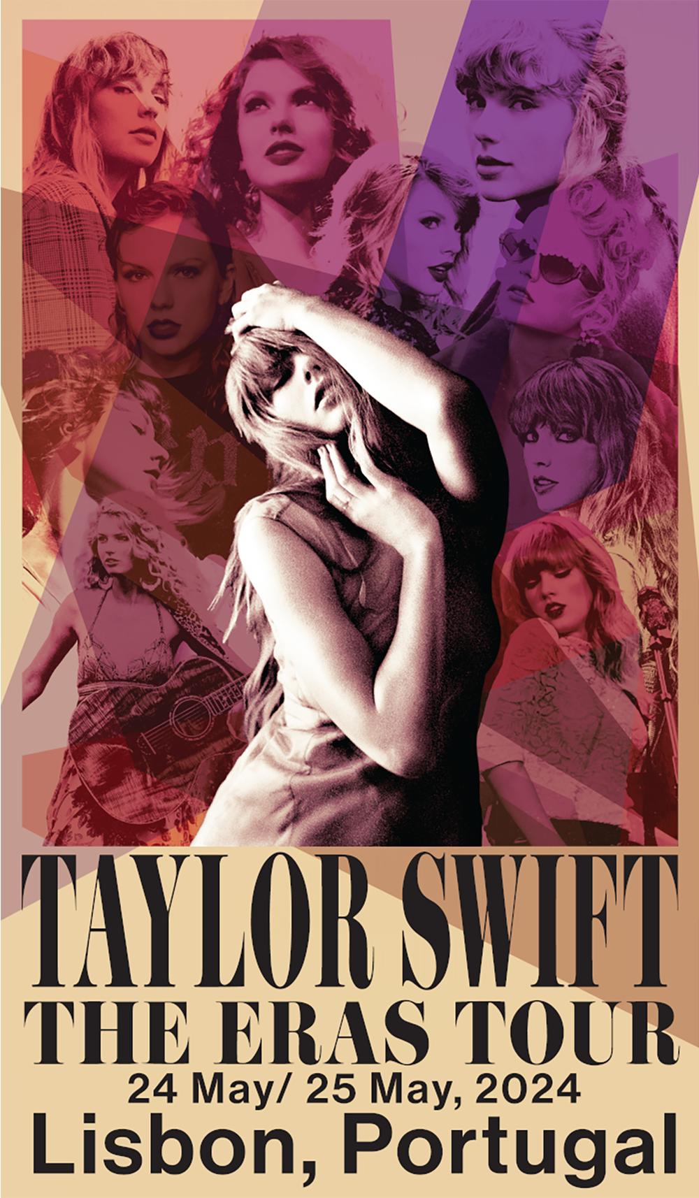Taylor Swift Taylor Swift The Eras Tour Poster Lisbon, Portugal Poster II Poster 431757