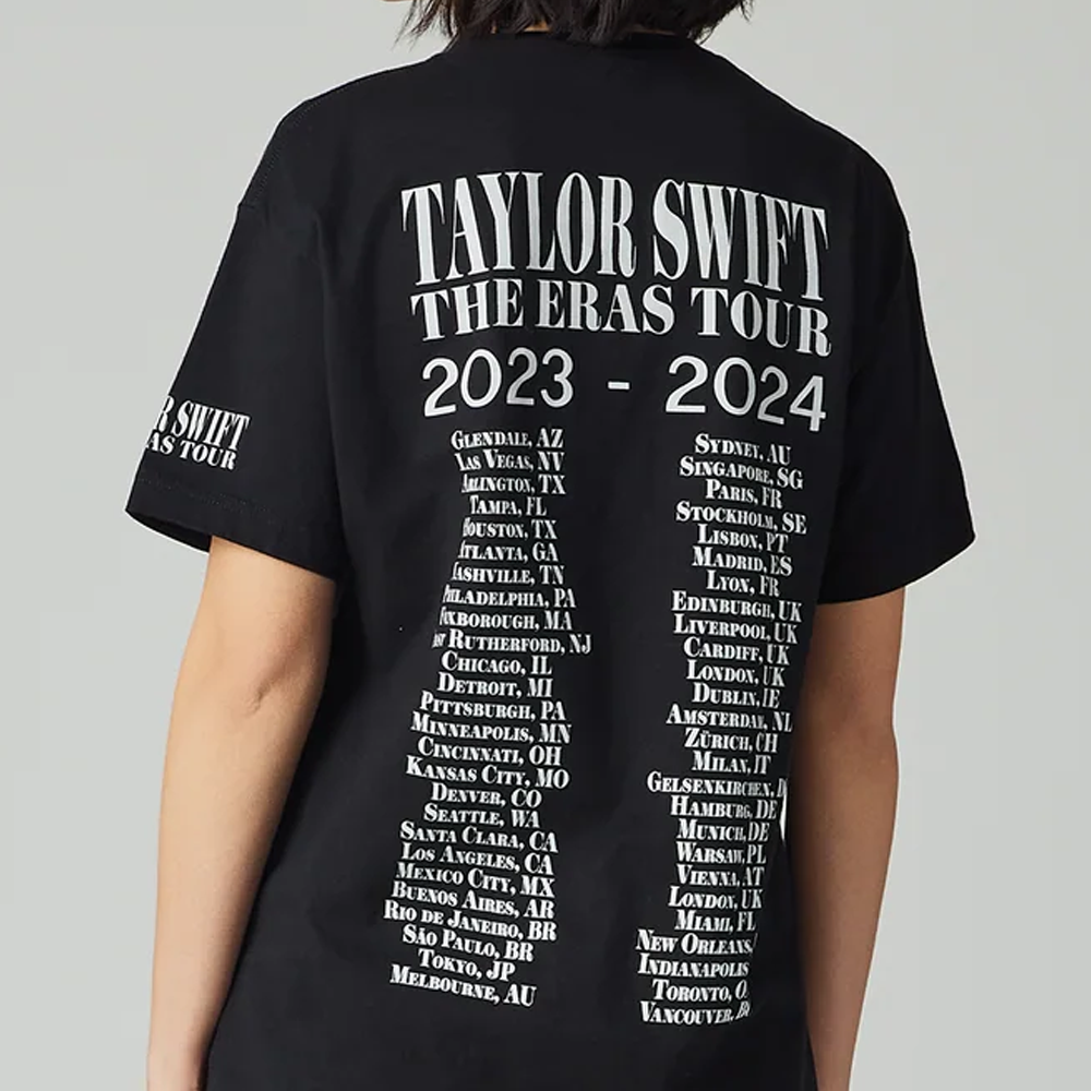 Taylor Swift Taylor Swift | The Eras Tour Through Vancouver I Black T-Shirt T-Shirt 402422