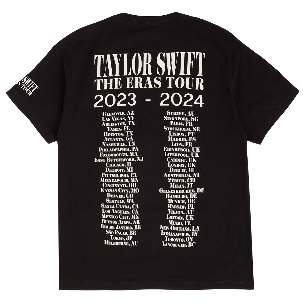 Taylor Swift Taylor Swift | The Eras Tour Through Vancouver I Black T-Shirt T-Shirt 402425