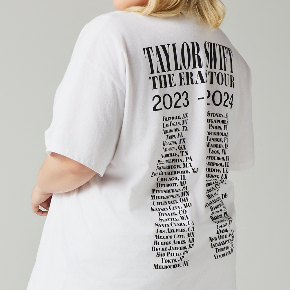 Taylor Swift Taylor Swift | The Eras Tour Through Vancouver I White T-Shirt T-Shirt 402722