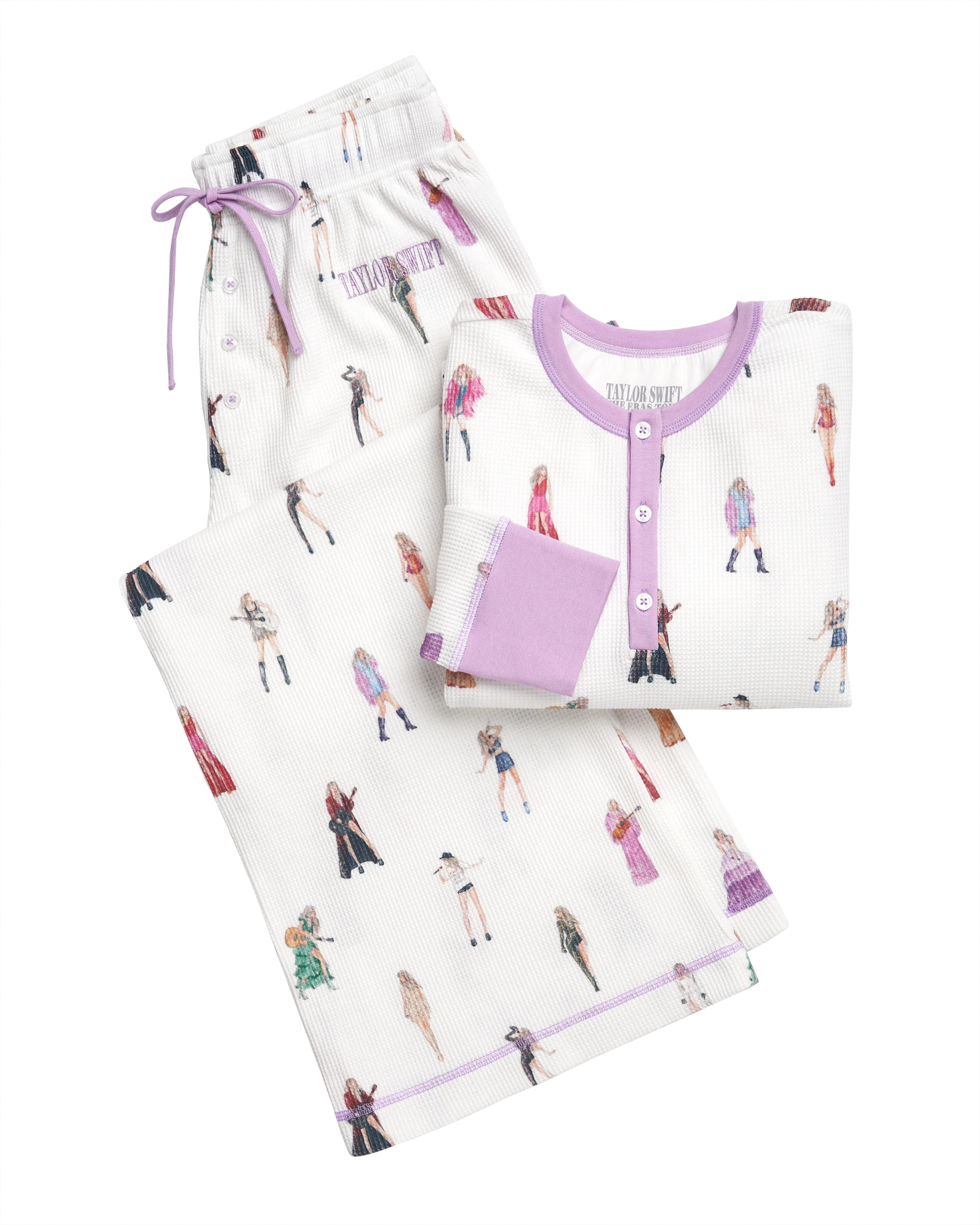 Taylor Swift Taylor Swift | The Eras Tour Waffle Knit Pajama Set Pyjama 429774