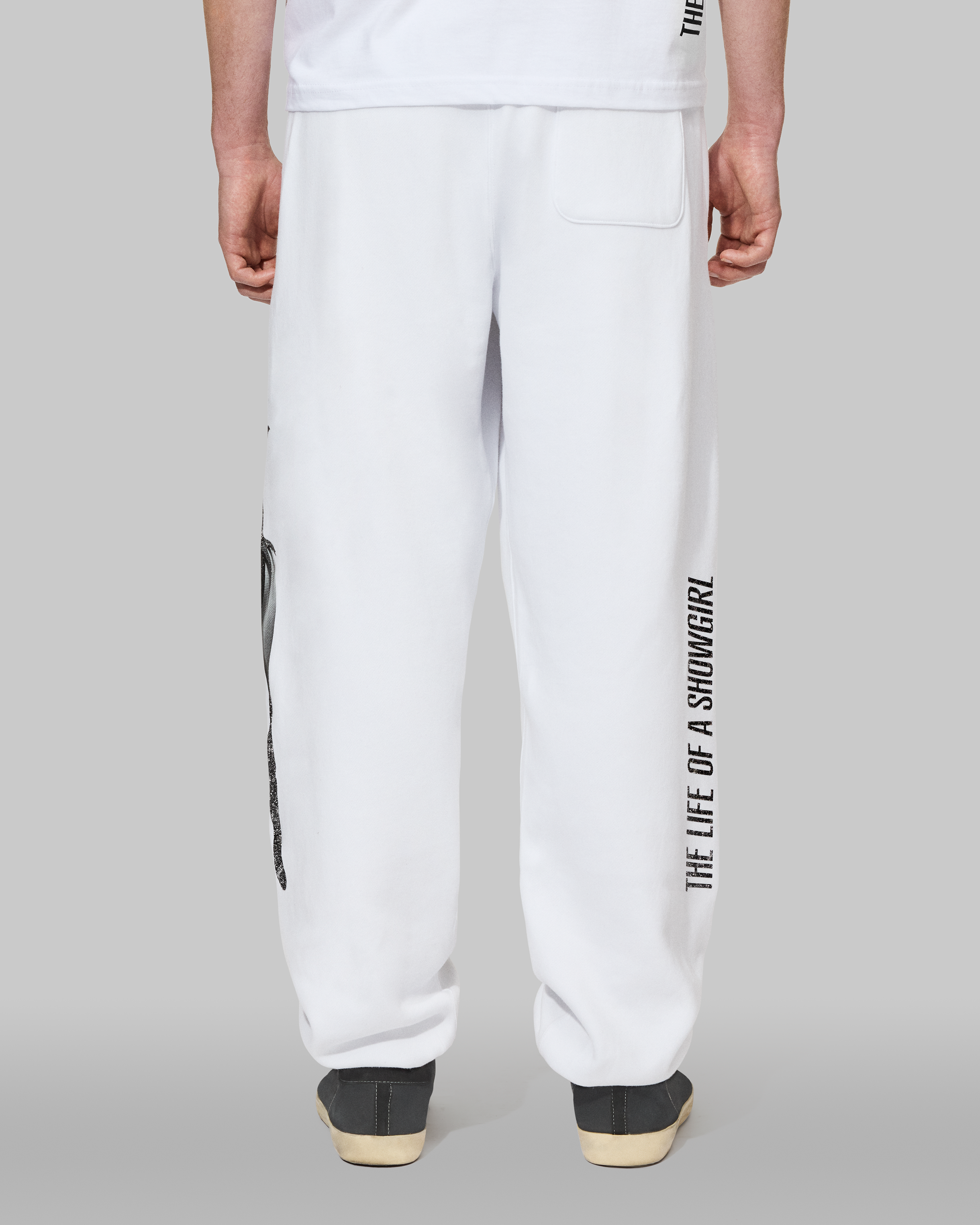 Taylor Swift The Life of a Showgirl Shiny Bug White Sweatpants Jogginghosen 423520
