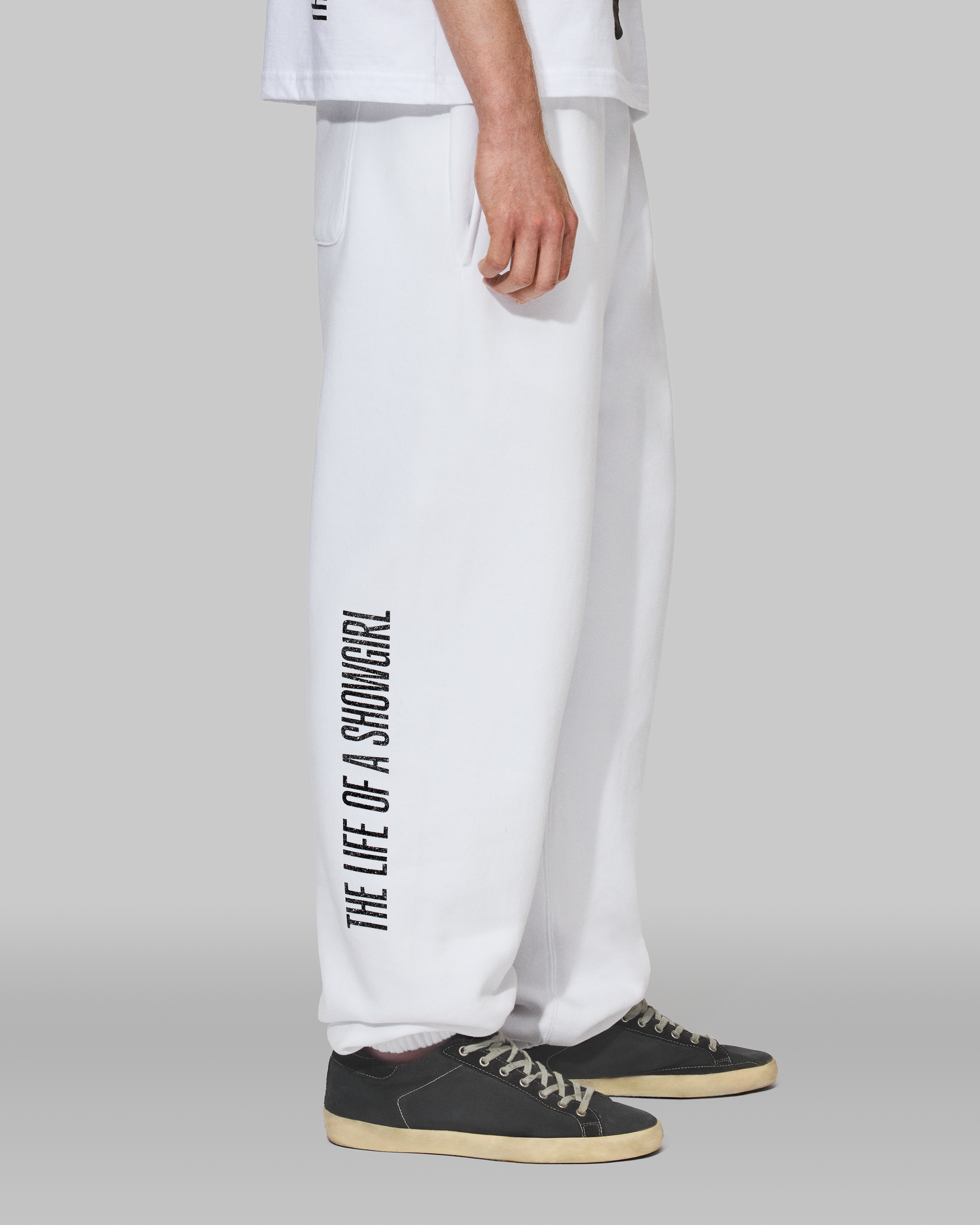 Taylor Swift The Life of a Showgirl Shiny Bug White Sweatpants Jogginghosen 423516