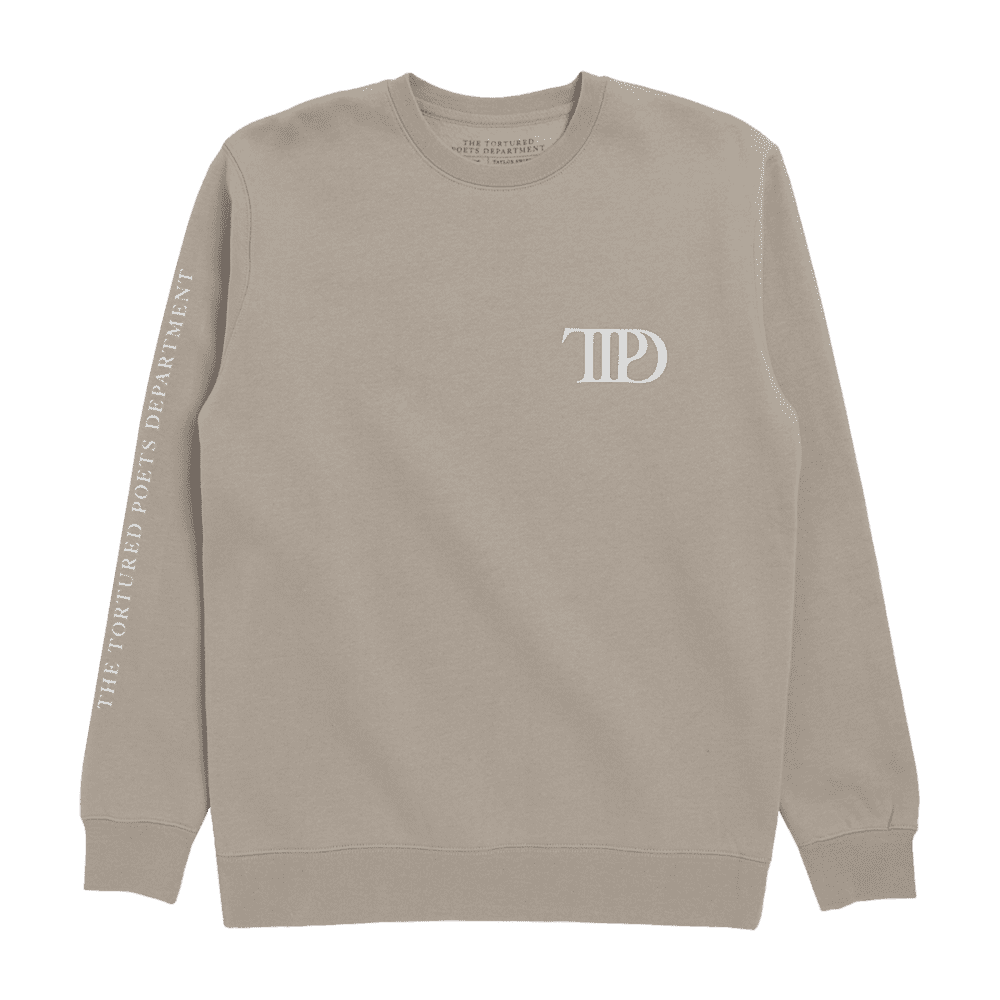 Taylor Swift The Tortured Poets Department Beige Crewneck Crewnecks 361558