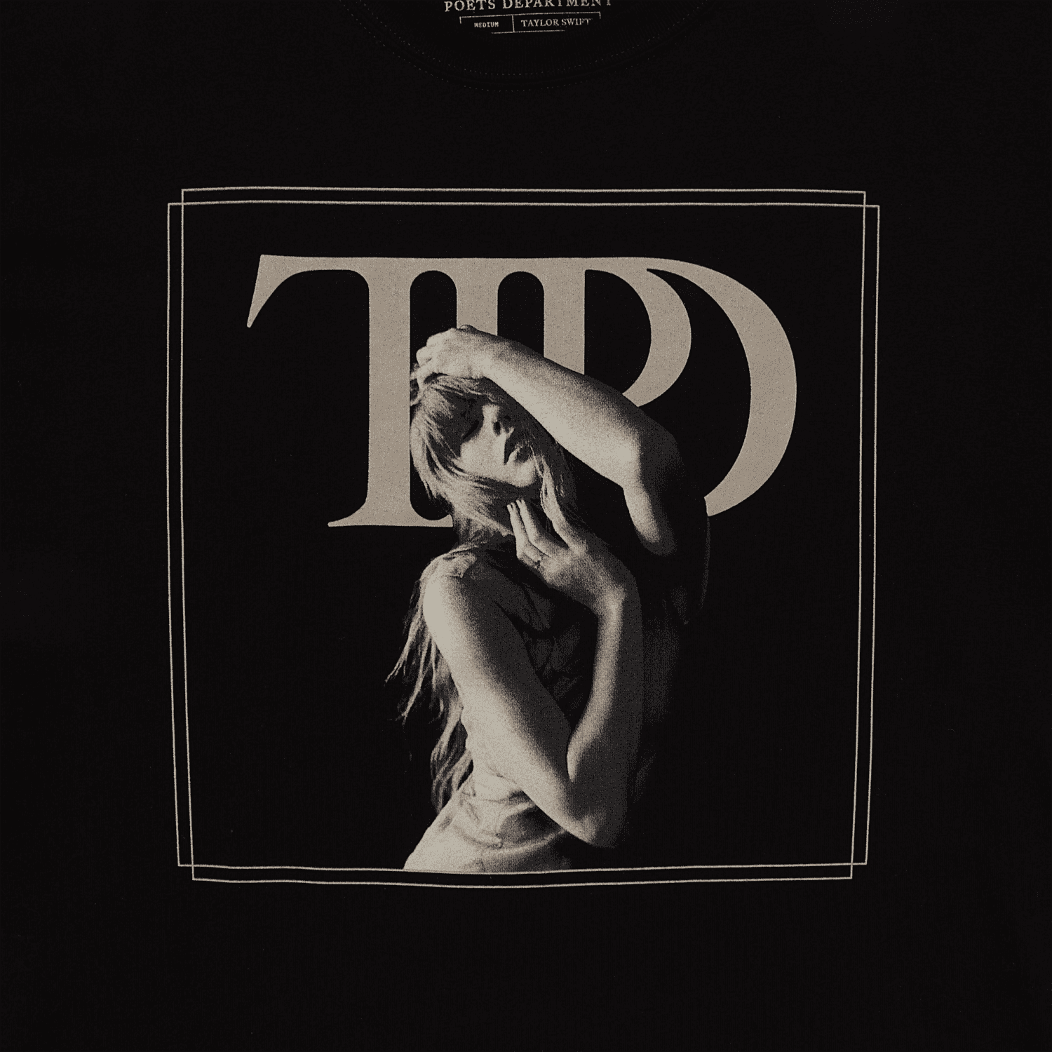 Taylor Swift The Tortured Poets Department Black Photo T-Shirt T-Shirts 361597