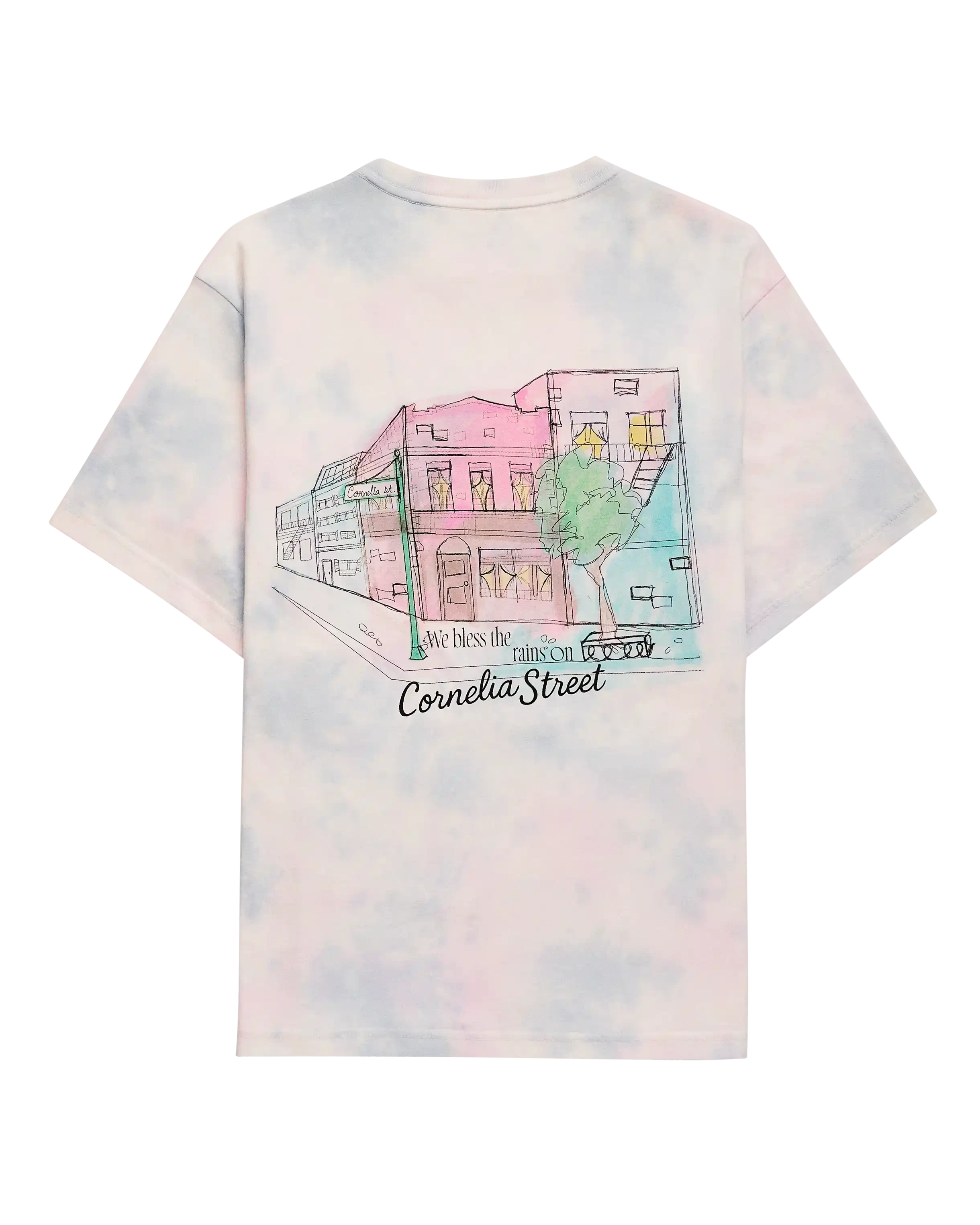 Taylor Swift We Bless the Rains on Cornelia Street Tie Dye Tee T-Shirts 450174