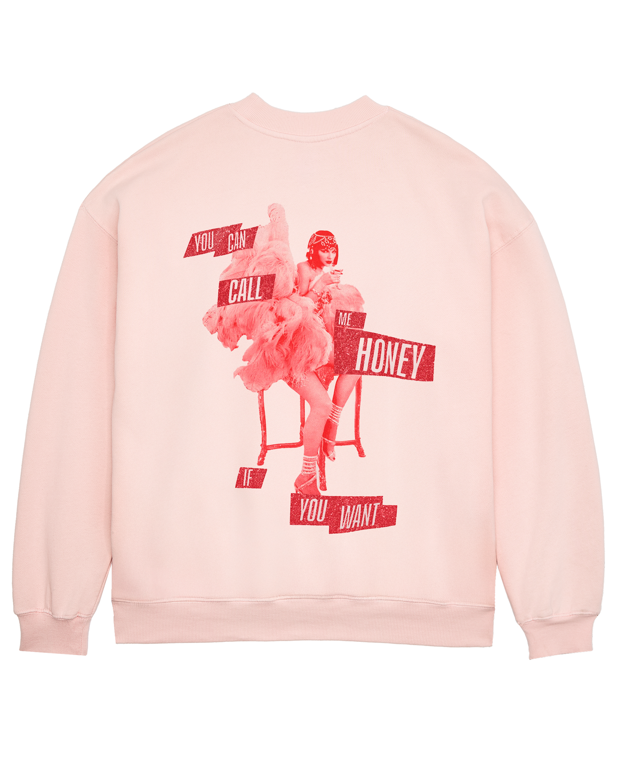 Taylor Swift You Can Call Me Honey If You Want Pink Crewneck Sweatshirt Sweatshirt 423552