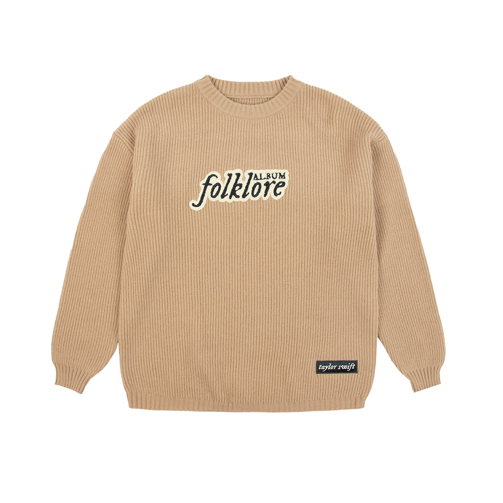 Taylor Swift folklore Album Chenille Patch Crewneck Sweater Crewneck Sweater 364720